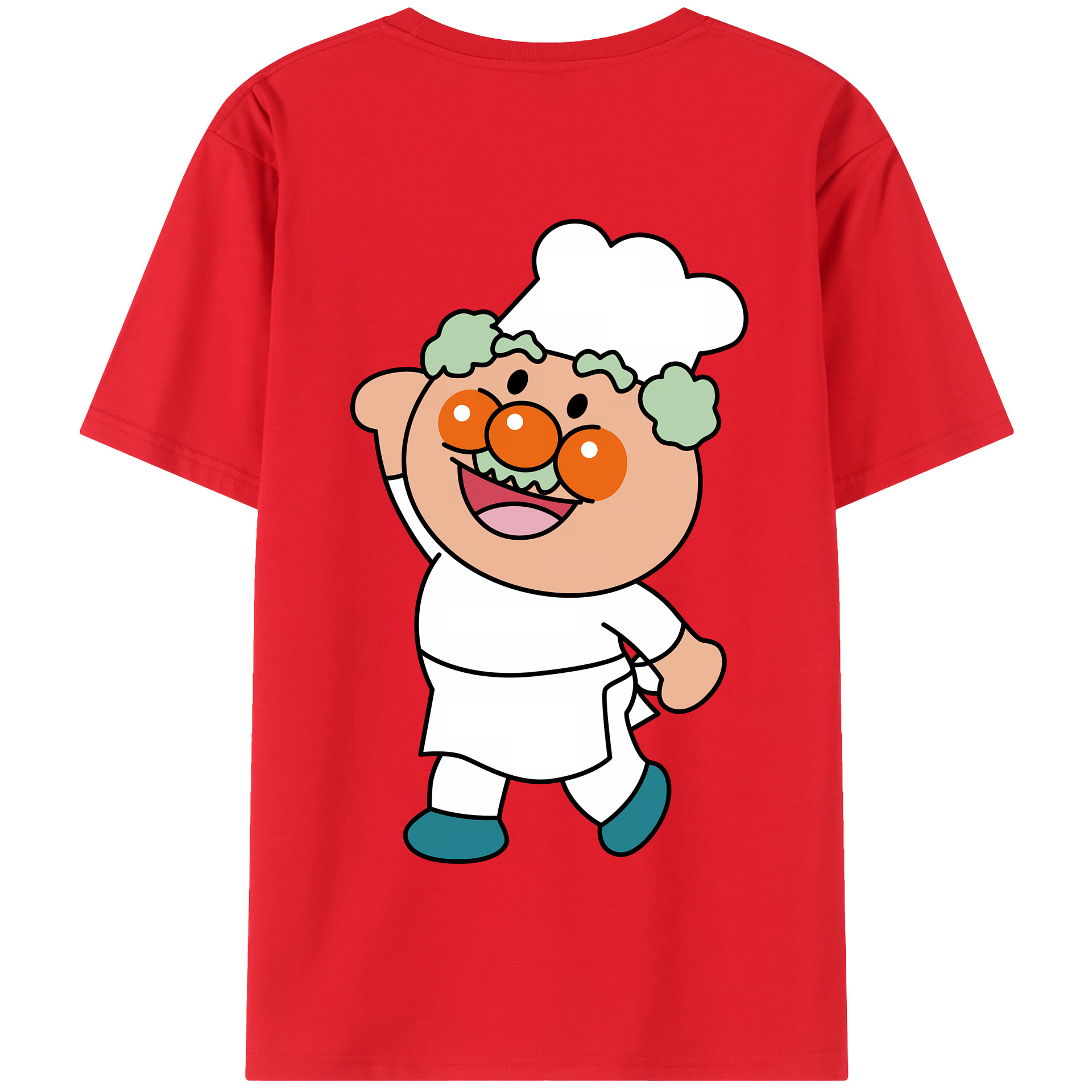 （画像用） アンパンマン Anpanman 綿100％半袖Tシャツ（背面プリント）