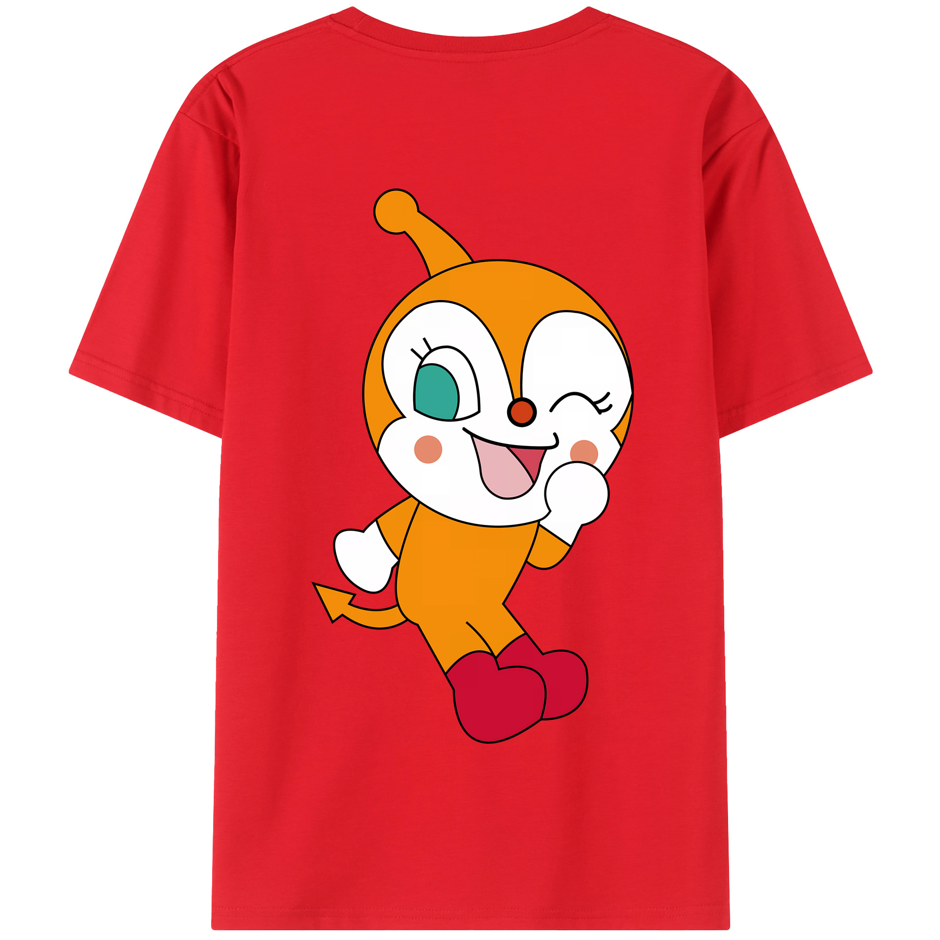（画像用） アンパンマン Anpanman 綿100％半袖Tシャツ（背面プリント）