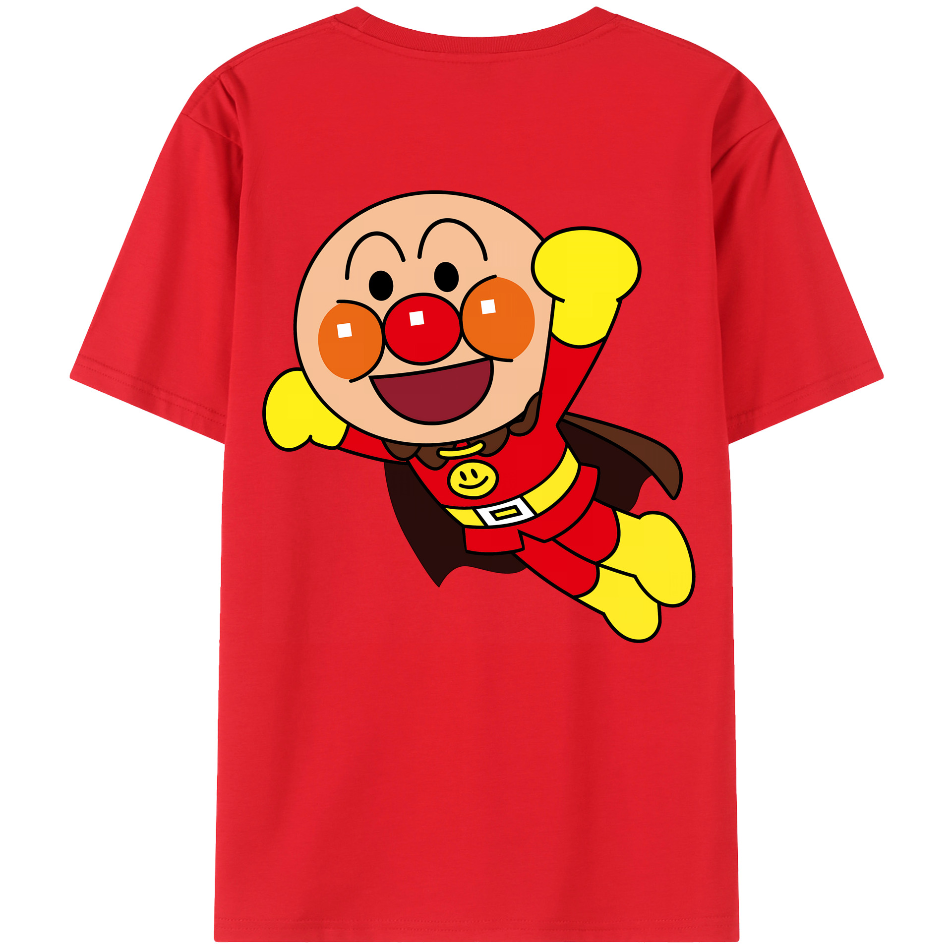 （画像用） アンパンマン Anpanman 綿100％半袖Tシャツ（背面プリント）
