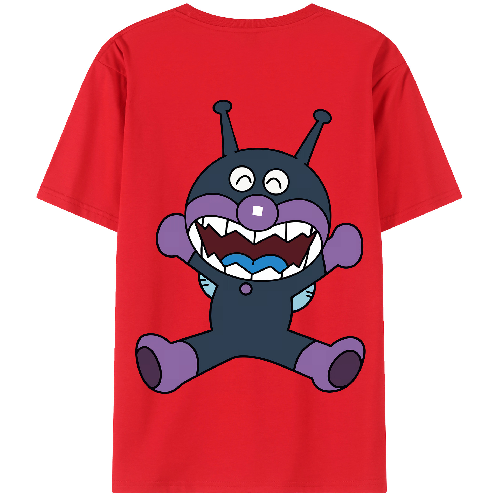（画像用） アンパンマン Anpanman 綿100％半袖Tシャツ（背面プリント）