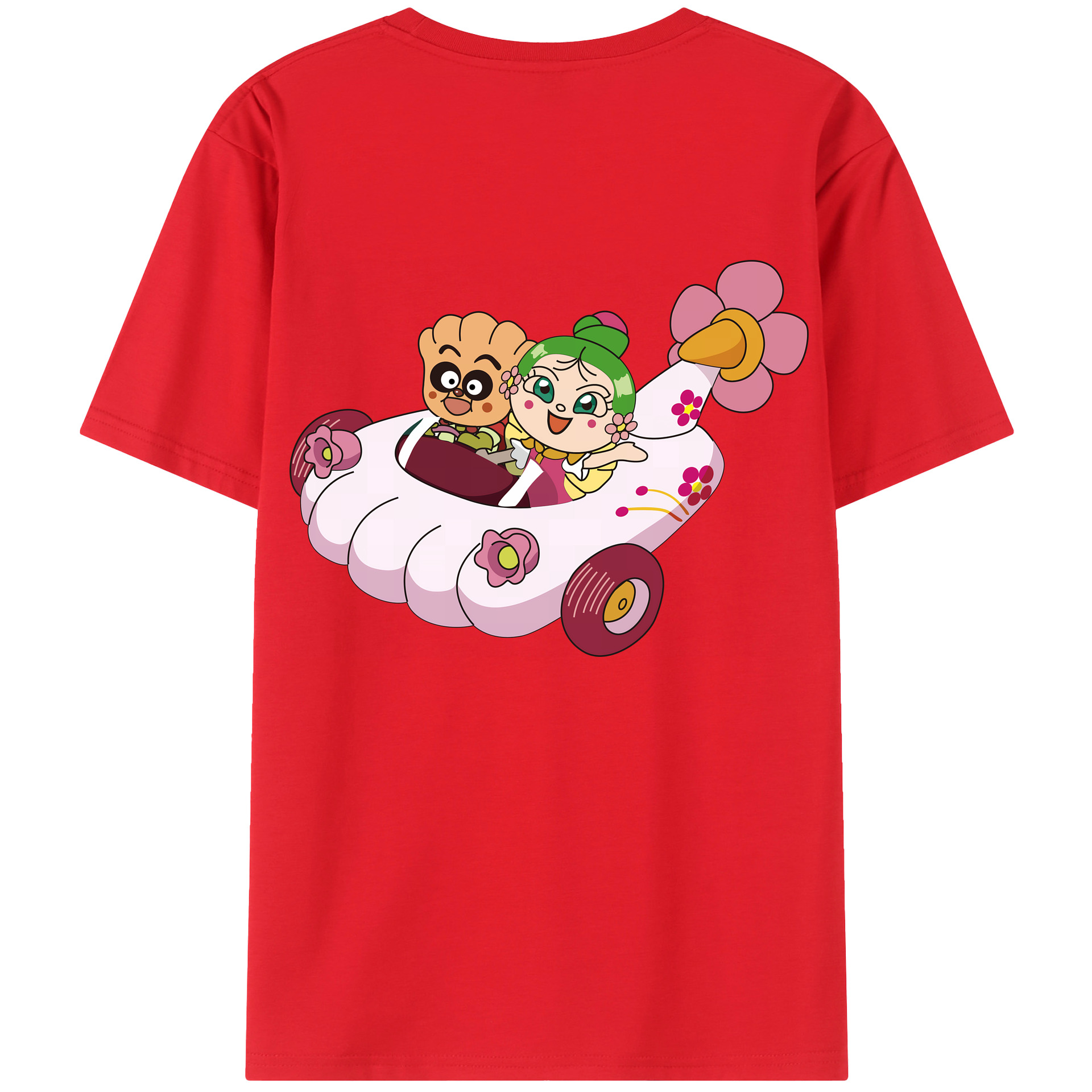 （画像用） アンパンマン Anpanman 綿100％半袖Tシャツ（背面プリント）