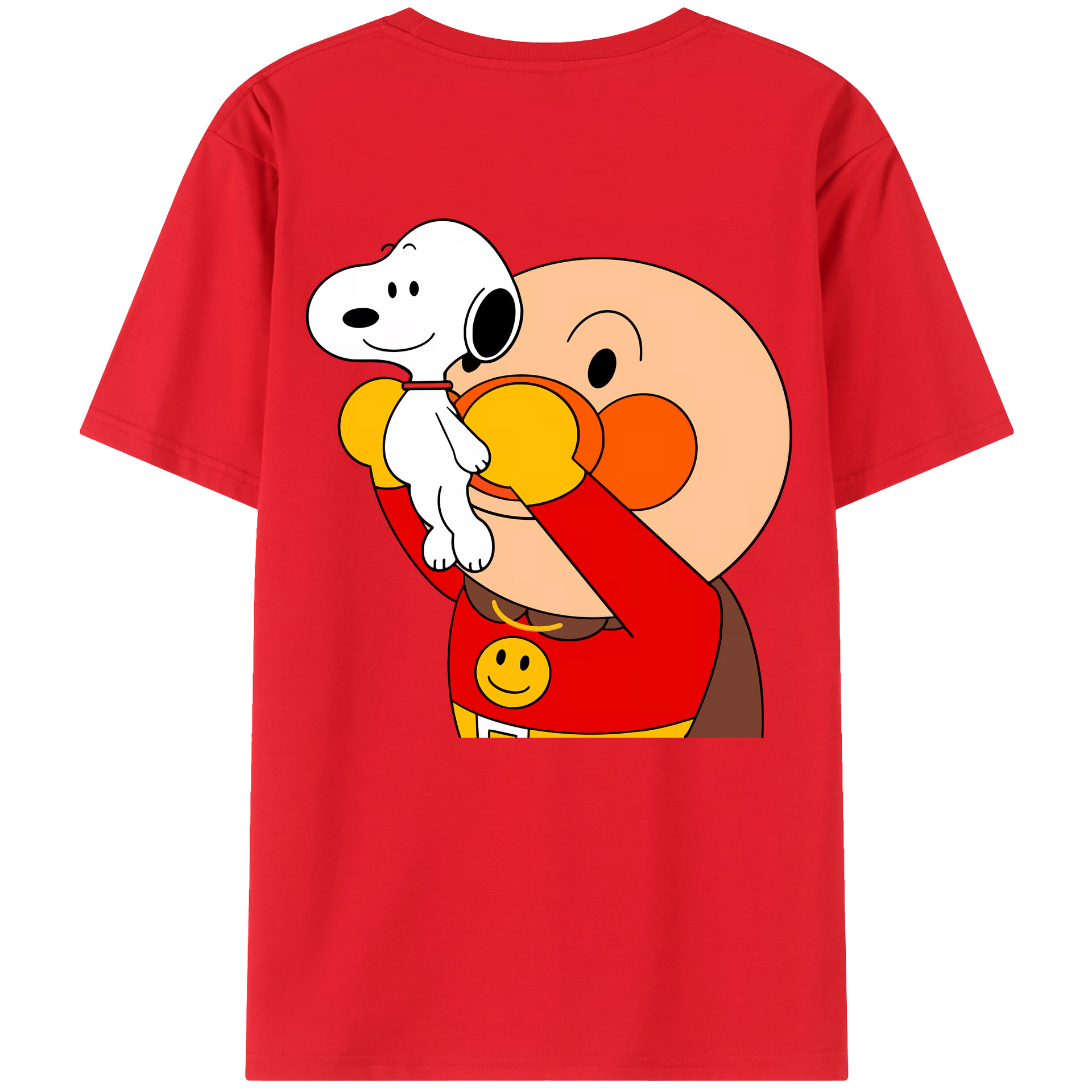 （画像用） アンパンマン Anpanman 綿100％半袖Tシャツ（背面プリント）