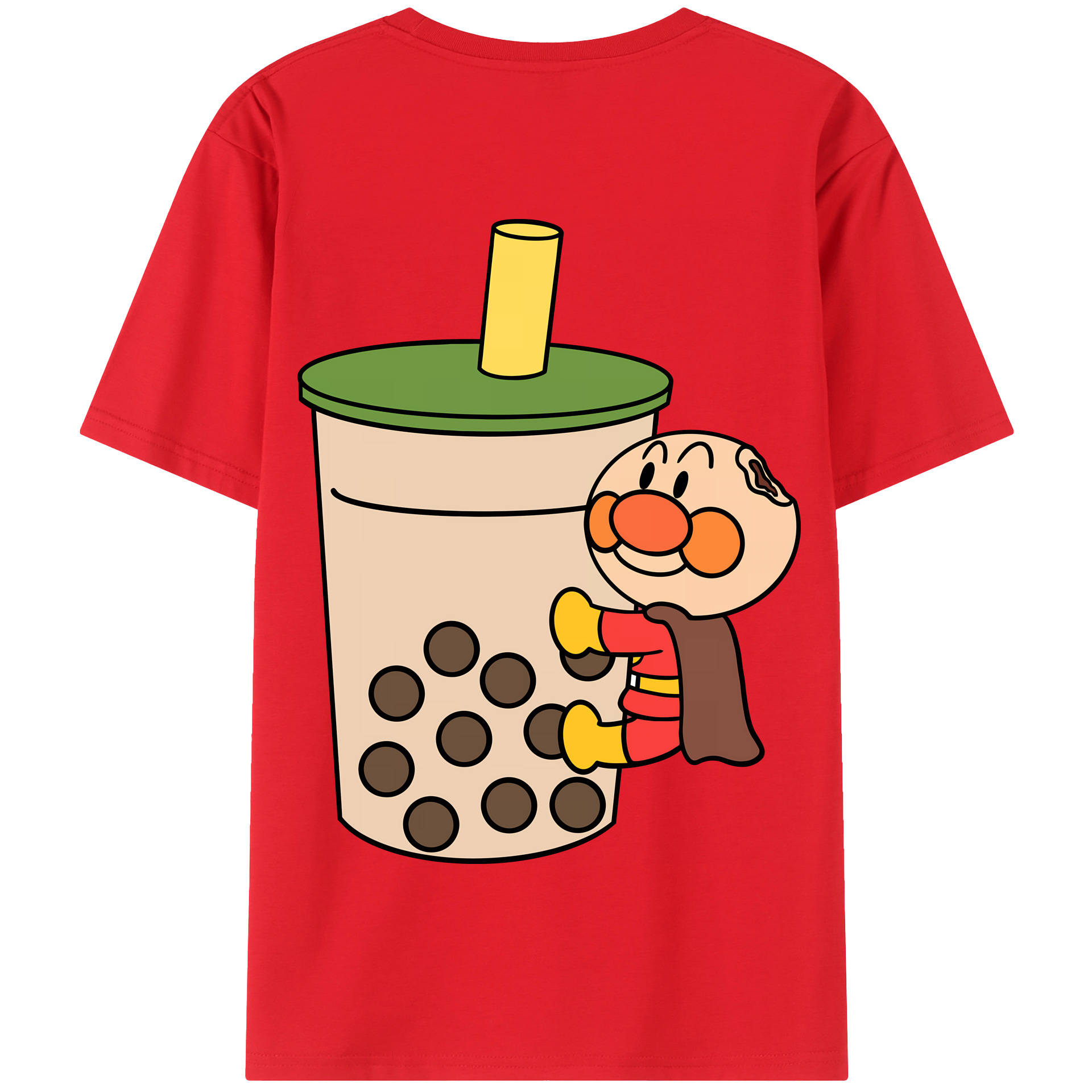 （画像用） アンパンマン Anpanman 綿100％半袖Tシャツ（背面プリント）