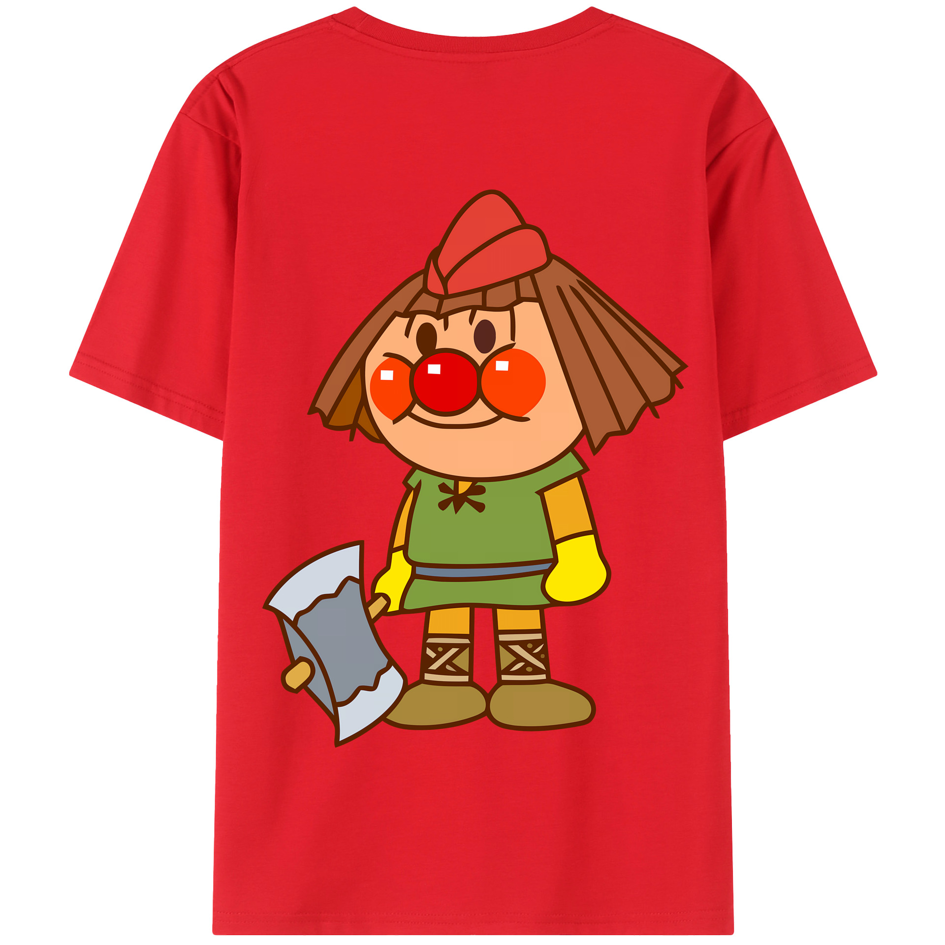 （画像用） アンパンマン Anpanman 綿100％半袖Tシャツ（背面プリント）