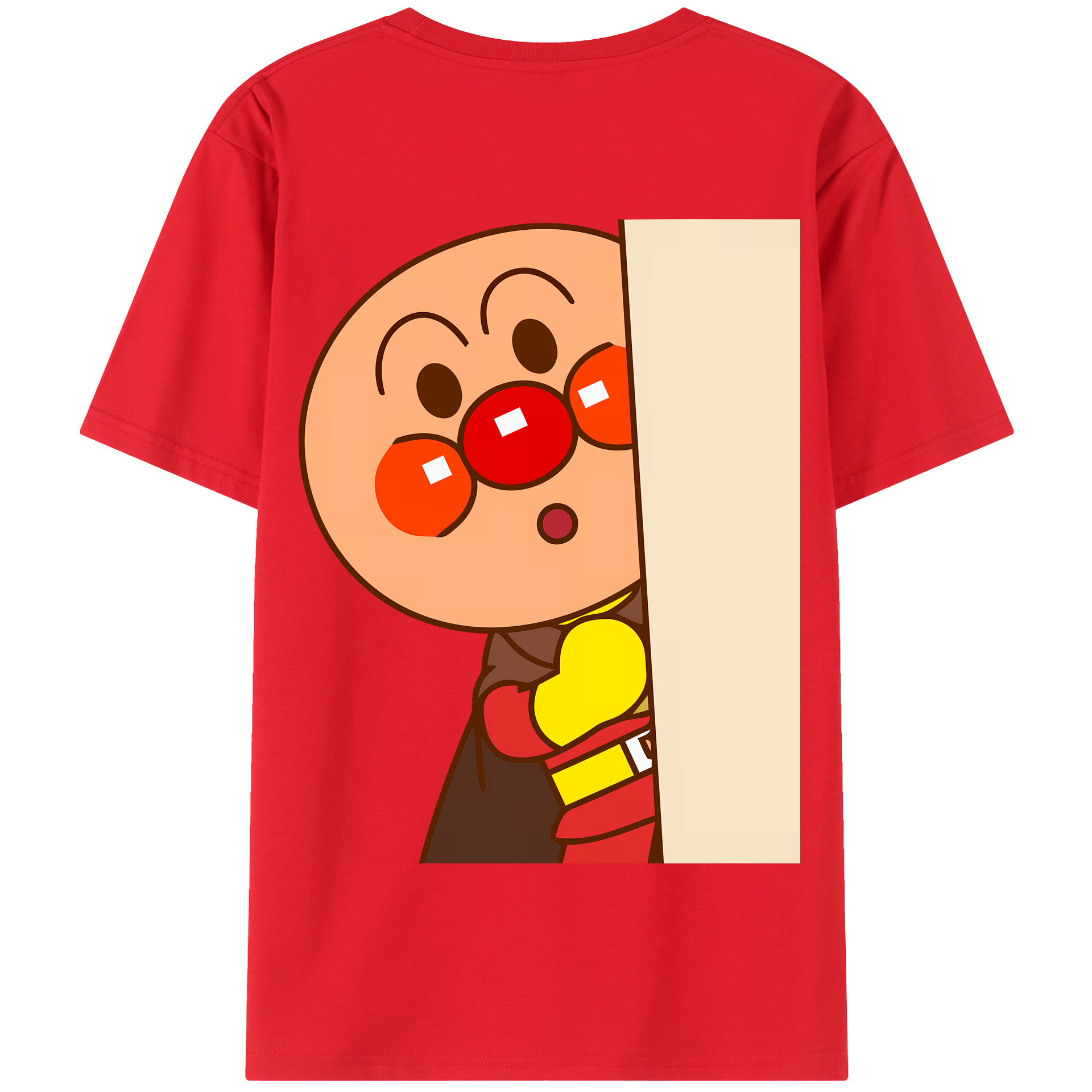 （画像用） アンパンマン Anpanman 綿100％半袖Tシャツ（背面プリント）