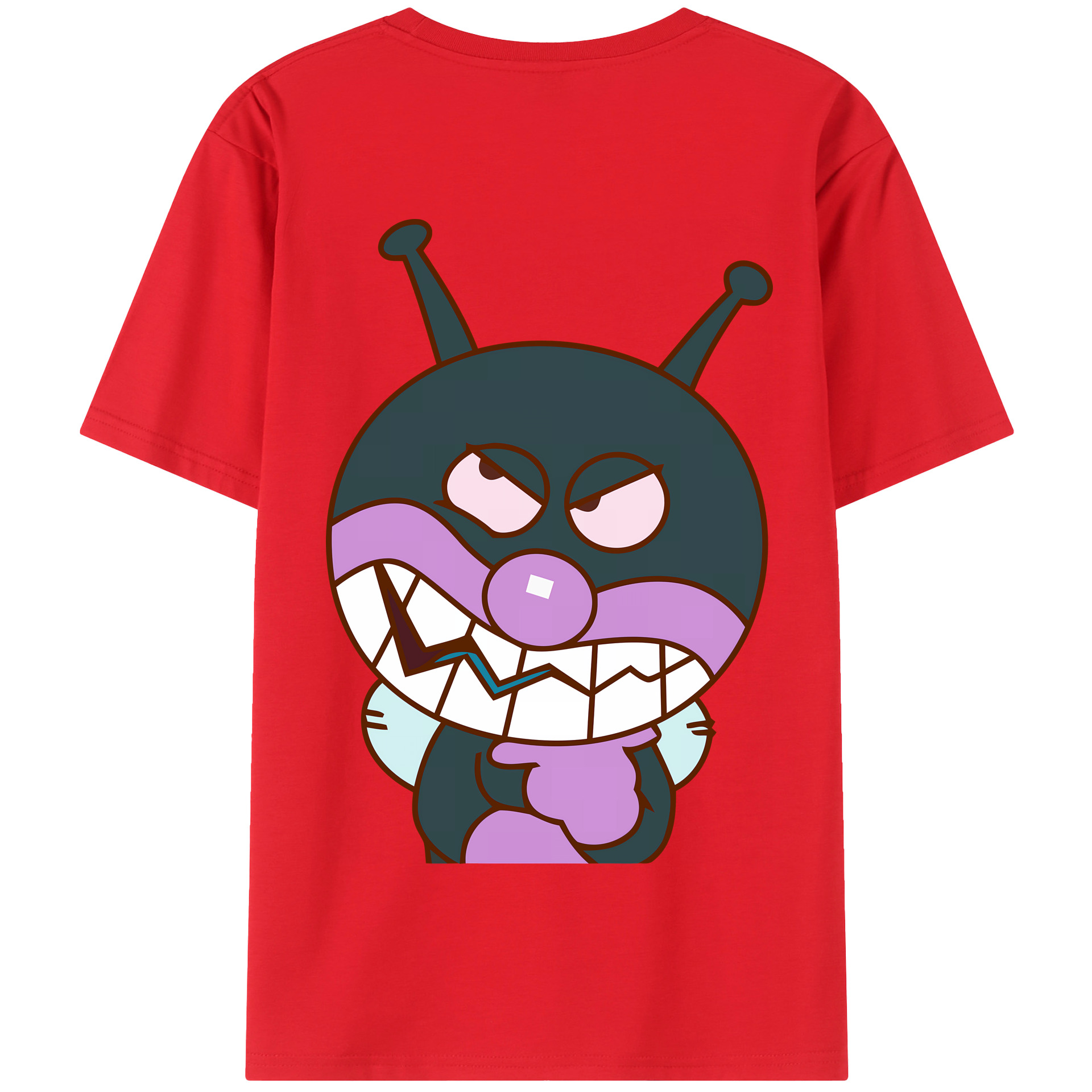 （画像用） アンパンマン Anpanman 綿100％半袖Tシャツ（背面プリント）