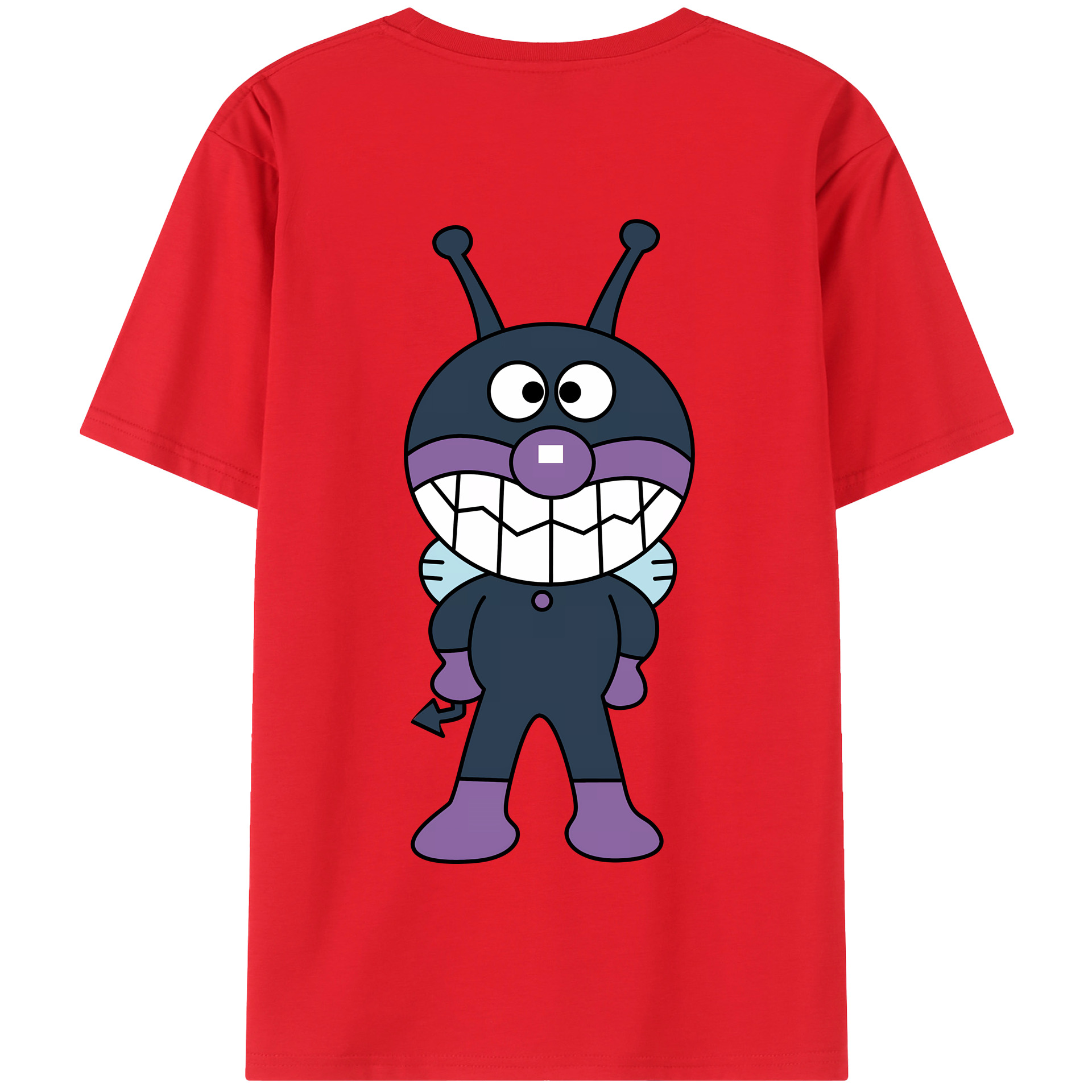 （画像用） アンパンマン Anpanman 綿100％半袖Tシャツ（背面プリント）