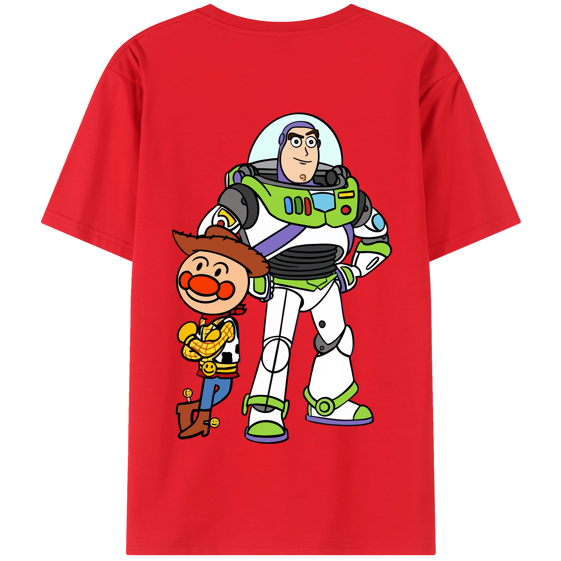 （画像用） アンパンマン Anpanman 綿100％半袖Tシャツ（背面プリント）