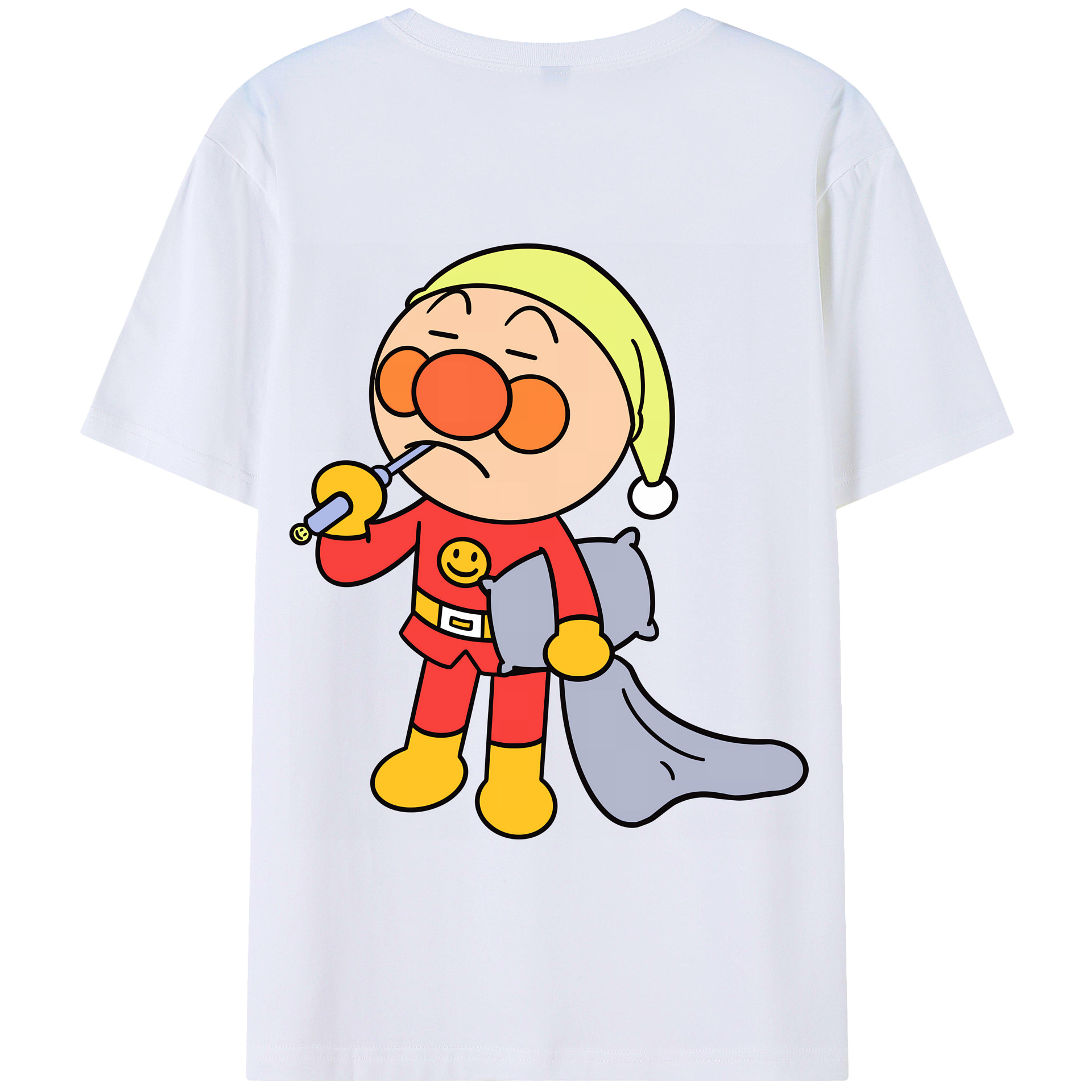 （画像用） アンパンマン Anpanman 綿100％半袖Tシャツ（背面プリント）