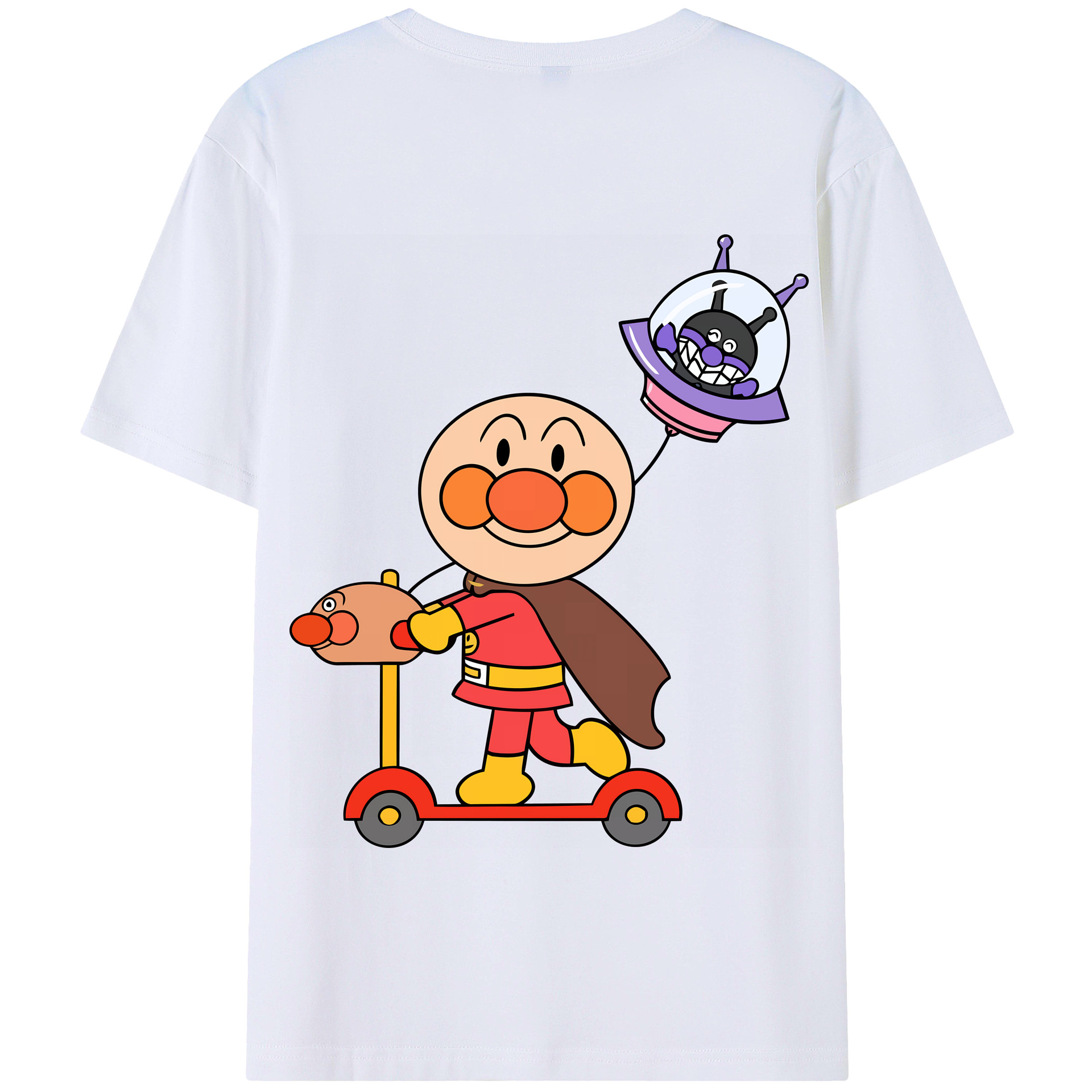 （画像用） アンパンマン Anpanman 綿100％半袖Tシャツ（背面プリント）
