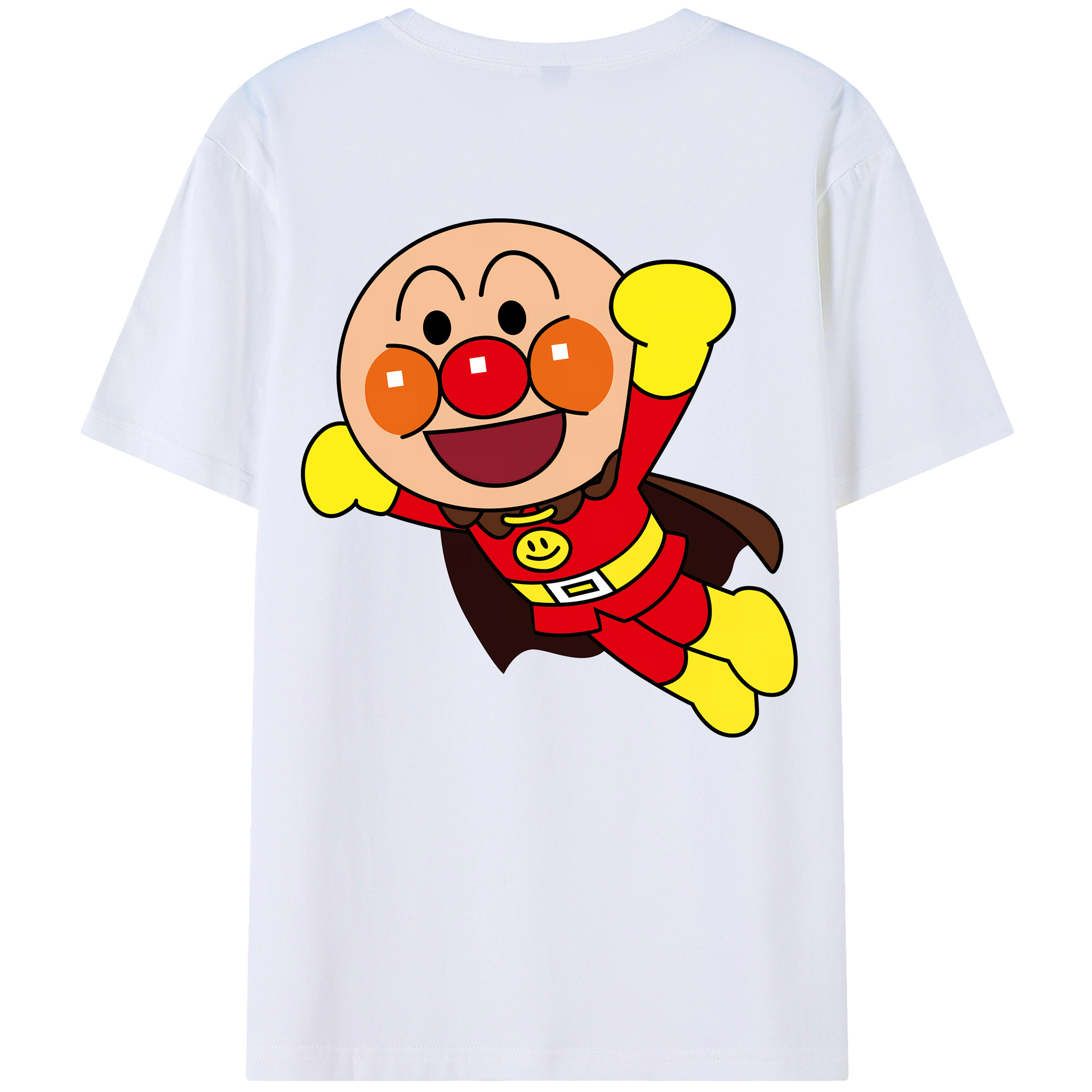 （画像用） アンパンマン Anpanman 綿100％半袖Tシャツ（背面プリント）