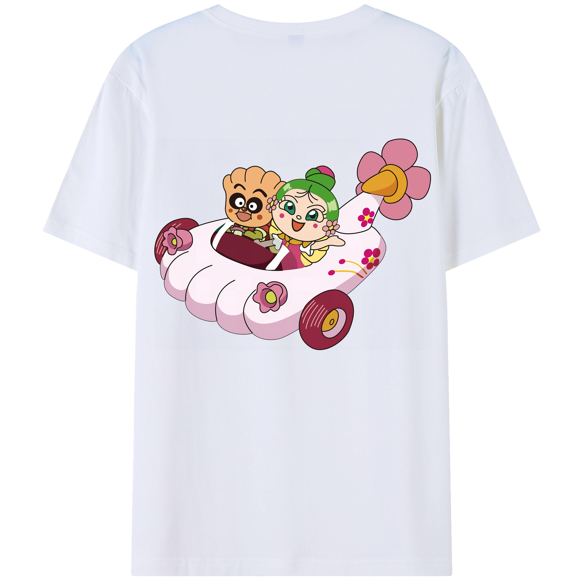 （画像用） アンパンマン Anpanman 綿100％半袖Tシャツ（背面プリント）