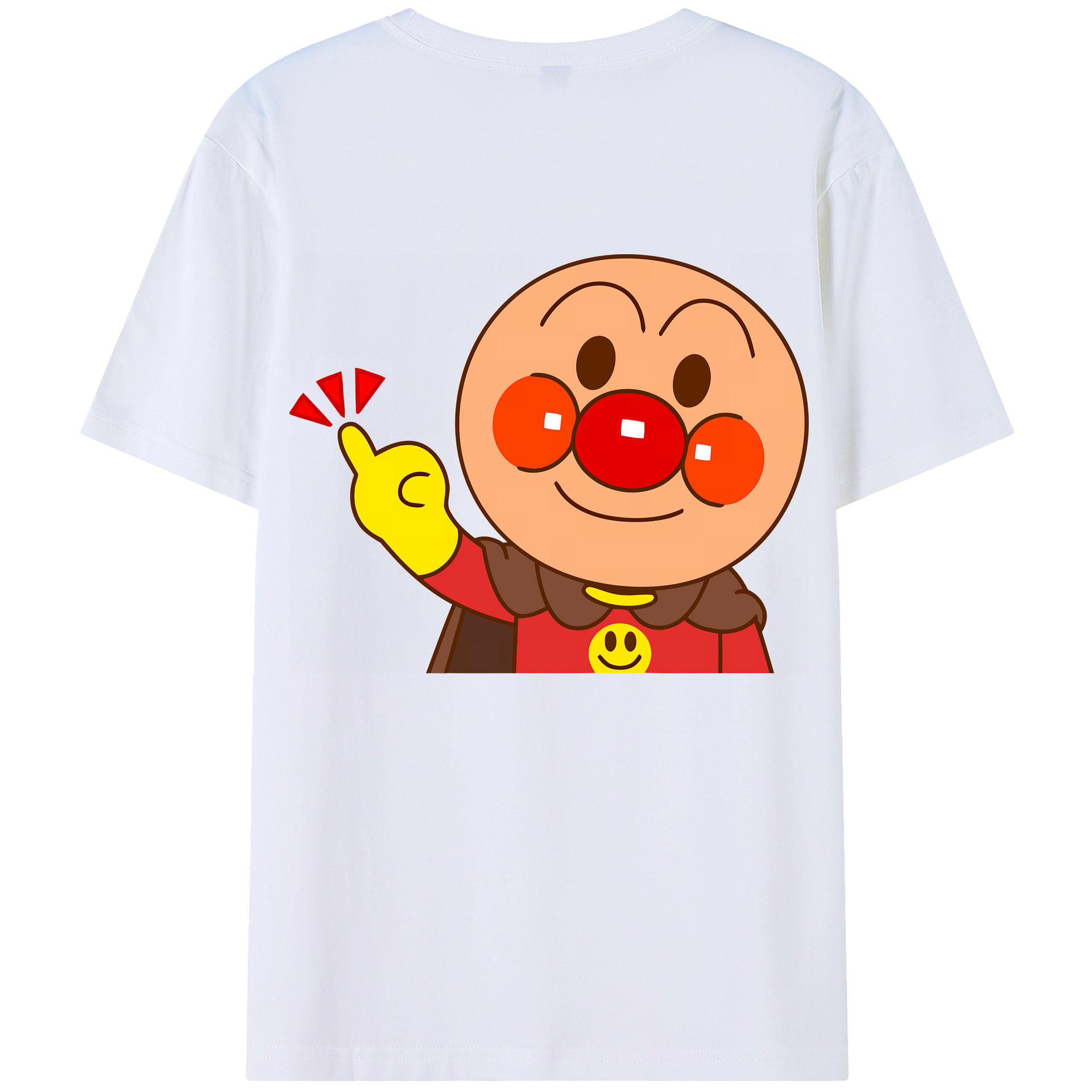 （画像用） アンパンマン Anpanman 綿100％半袖Tシャツ（背面プリント）