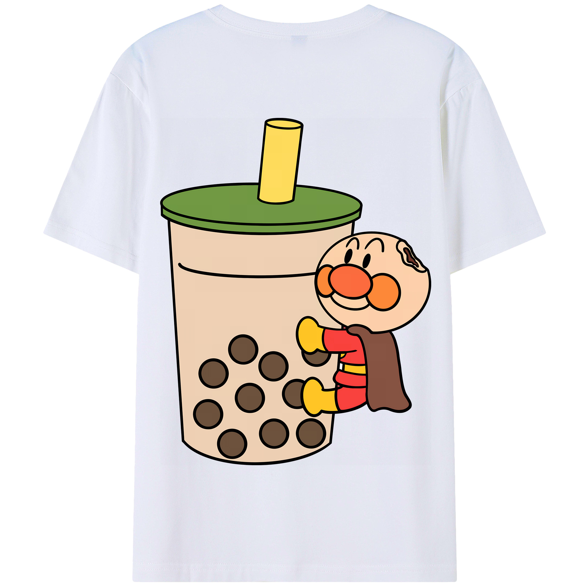 （画像用） アンパンマン Anpanman 綿100％半袖Tシャツ（背面プリント）