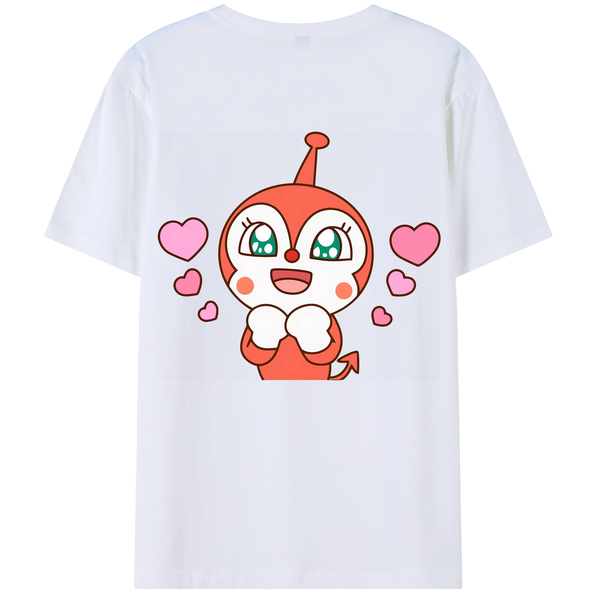 （画像用） アンパンマン Anpanman 綿100％半袖Tシャツ（背面プリント）