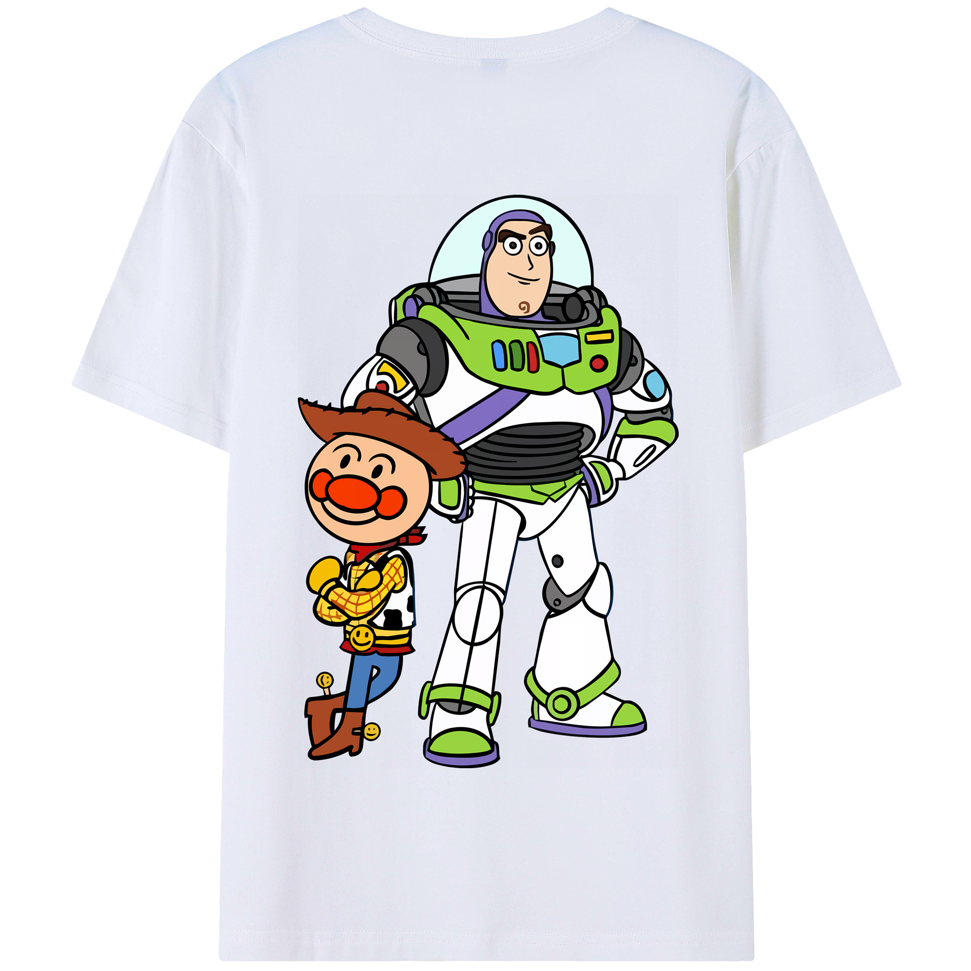 （画像用） アンパンマン Anpanman 綿100％半袖Tシャツ（背面プリント）