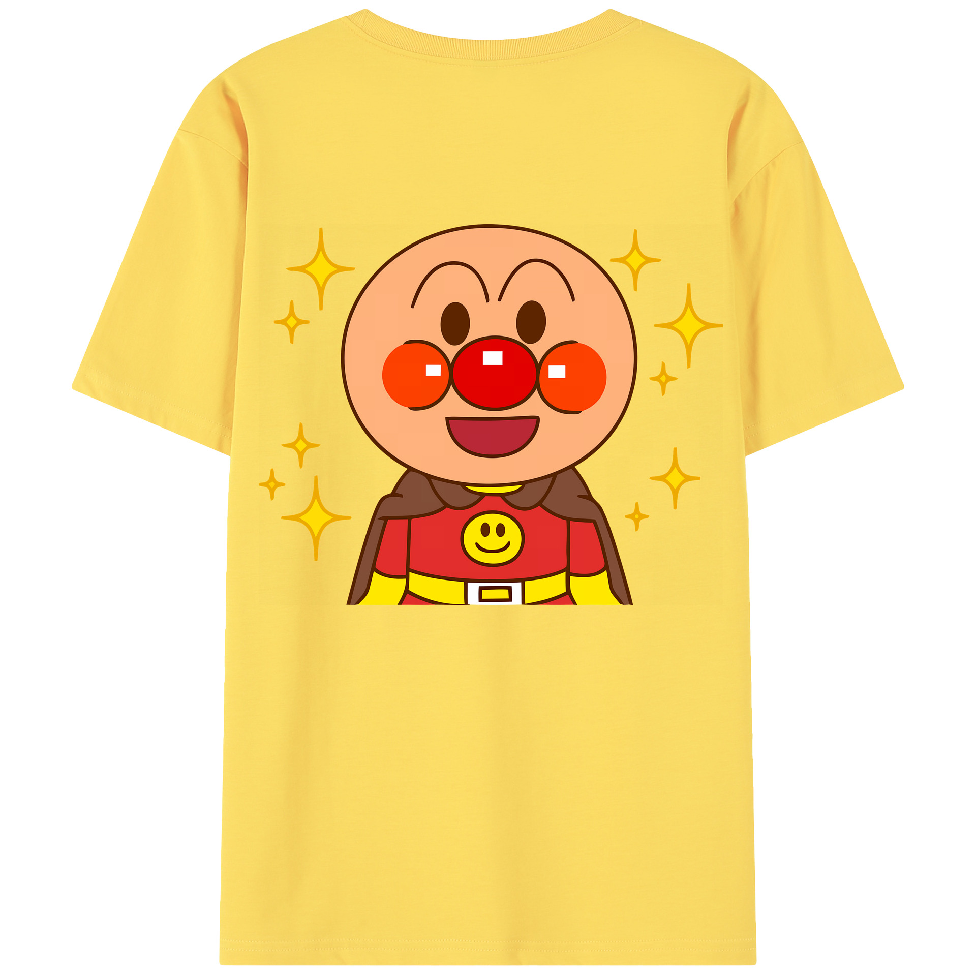 （画像用） アンパンマン Anpanman 綿100％半袖Tシャツ（背面プリント）
