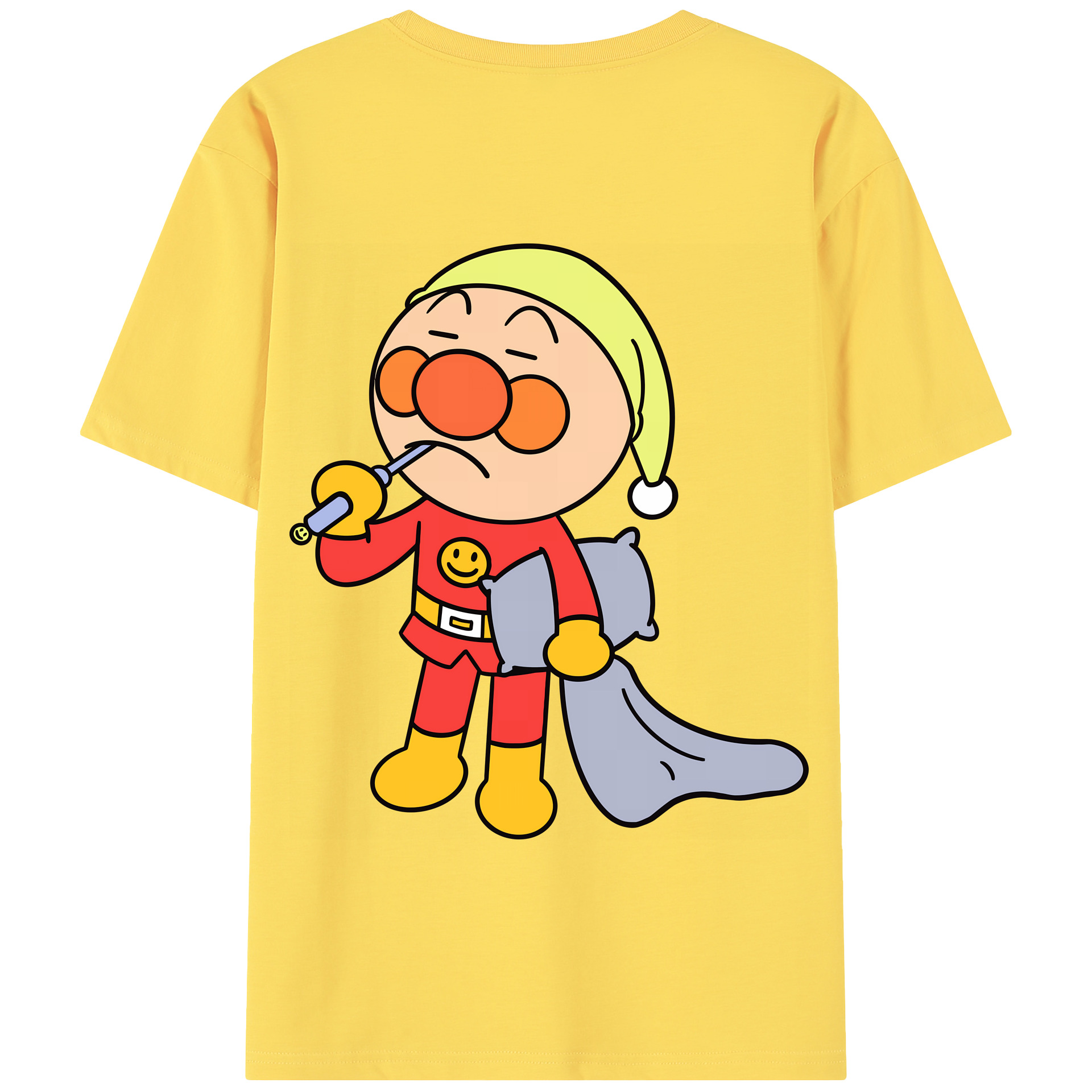 （画像用） アンパンマン Anpanman 綿100％半袖Tシャツ（背面プリント）