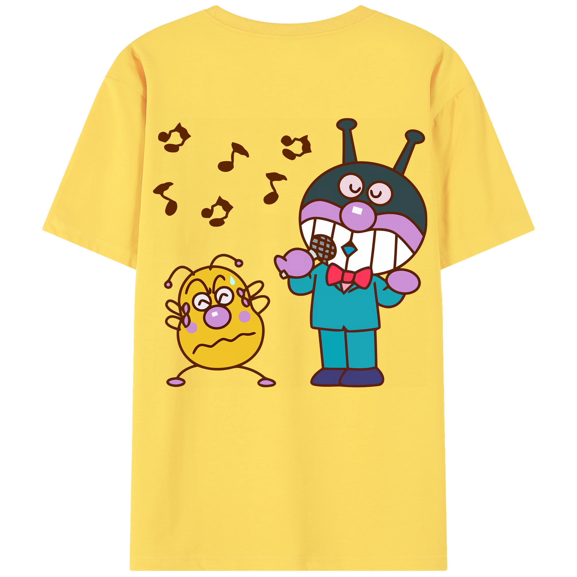 （画像用） アンパンマン Anpanman 綿100％半袖Tシャツ（背面プリント）