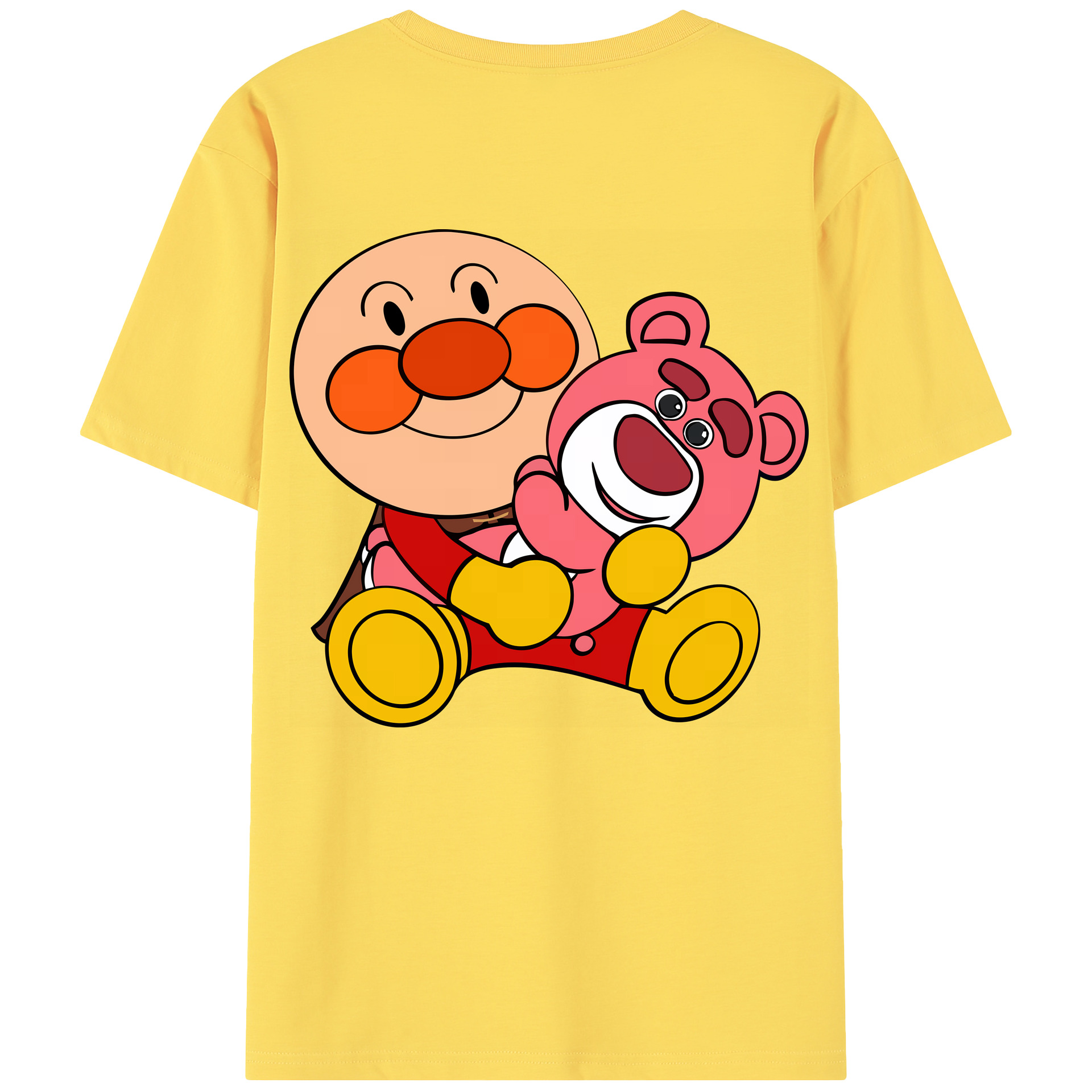 （画像用） アンパンマン Anpanman 綿100％半袖Tシャツ（背面プリント）