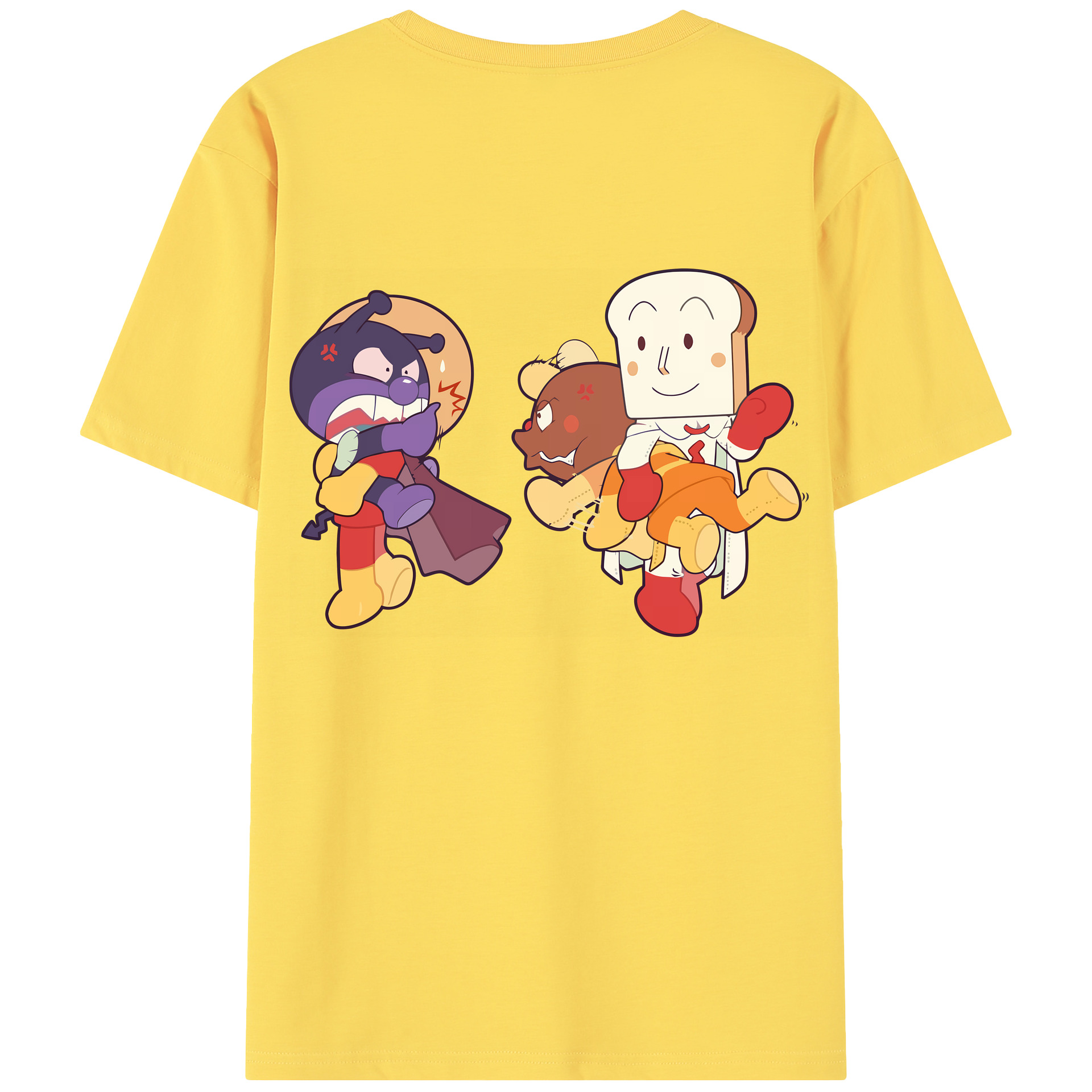 （画像用） アンパンマン Anpanman 綿100％半袖Tシャツ（背面プリント）