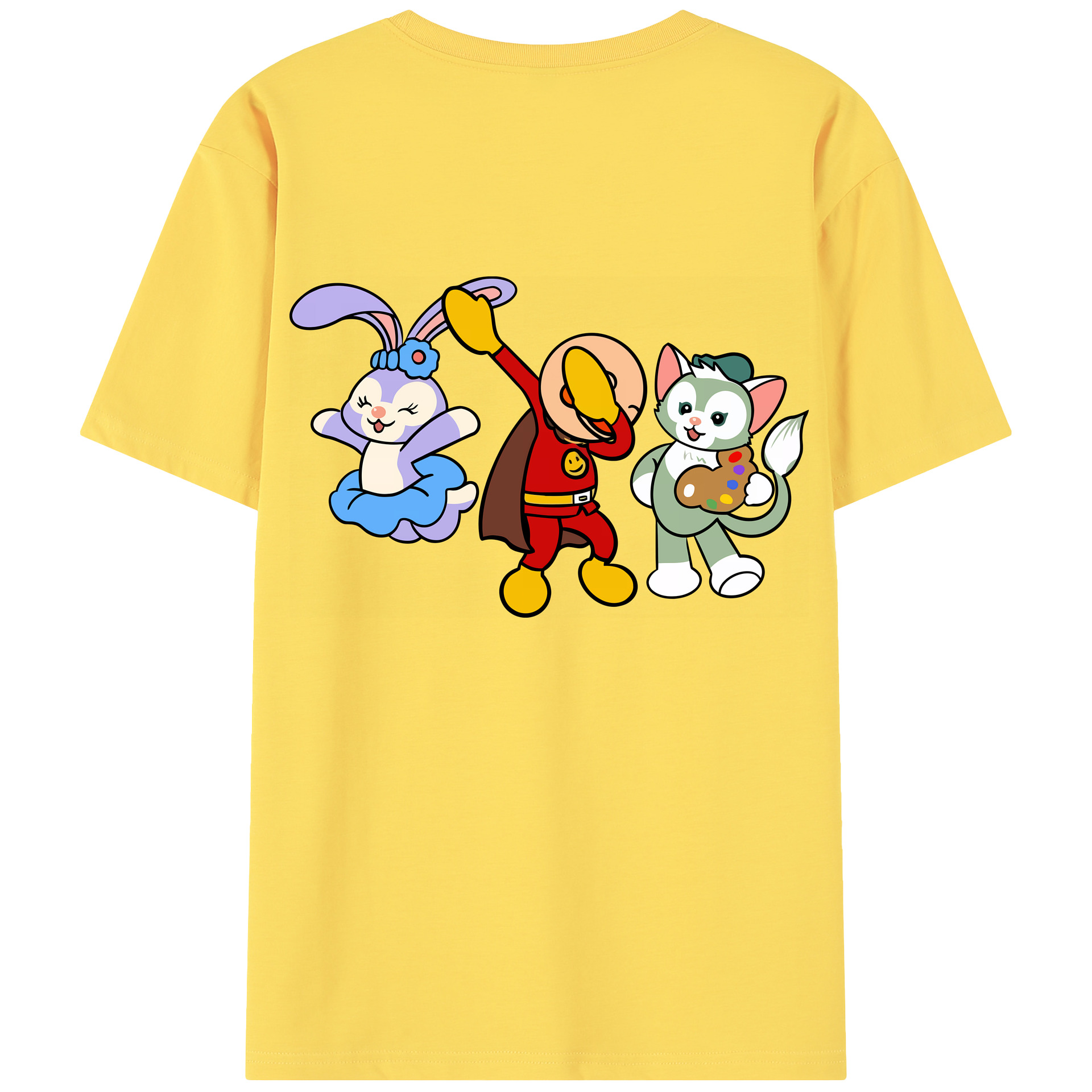 （画像用） アンパンマン Anpanman 綿100％半袖Tシャツ（背面プリント）