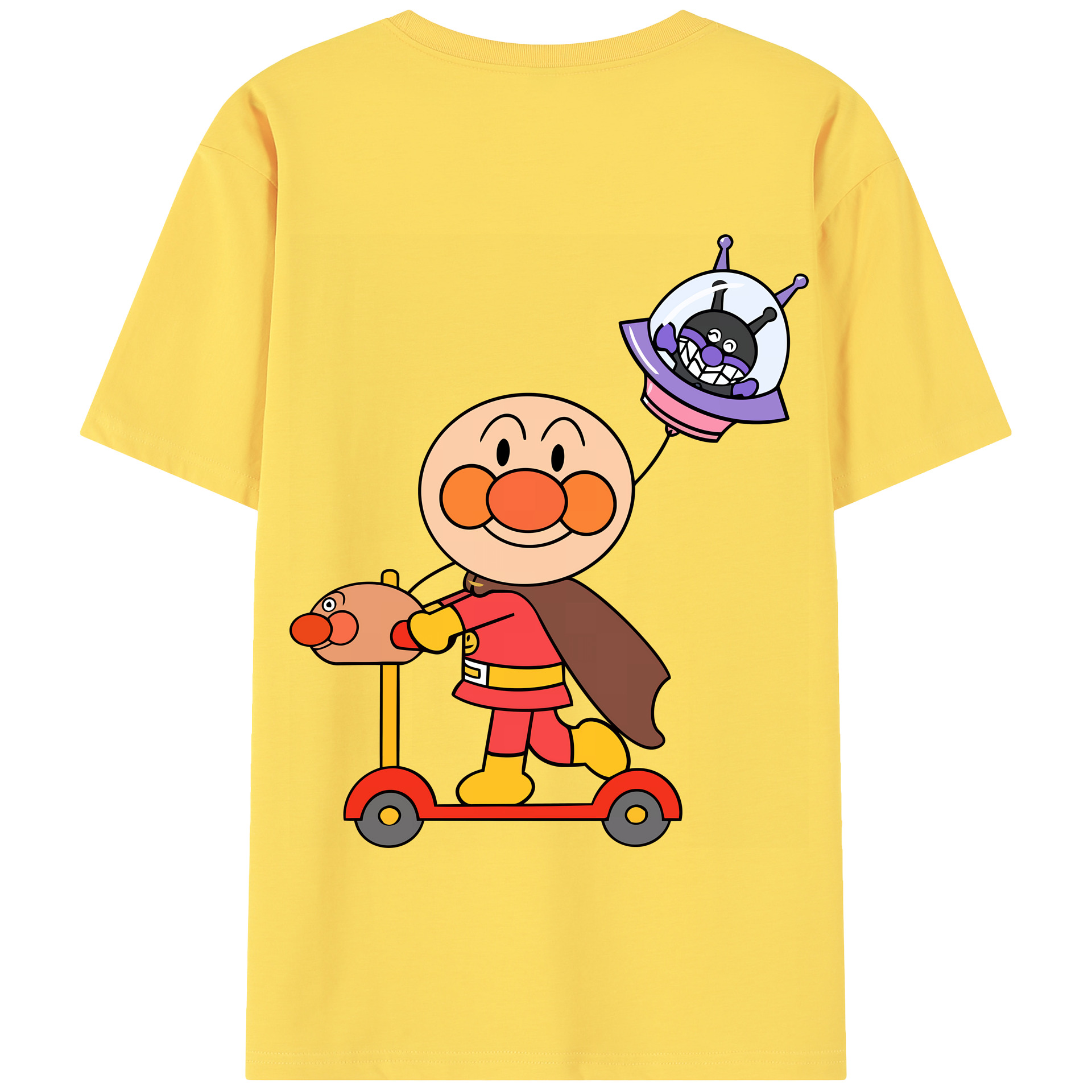 （画像用） アンパンマン Anpanman 綿100％半袖Tシャツ（背面プリント）