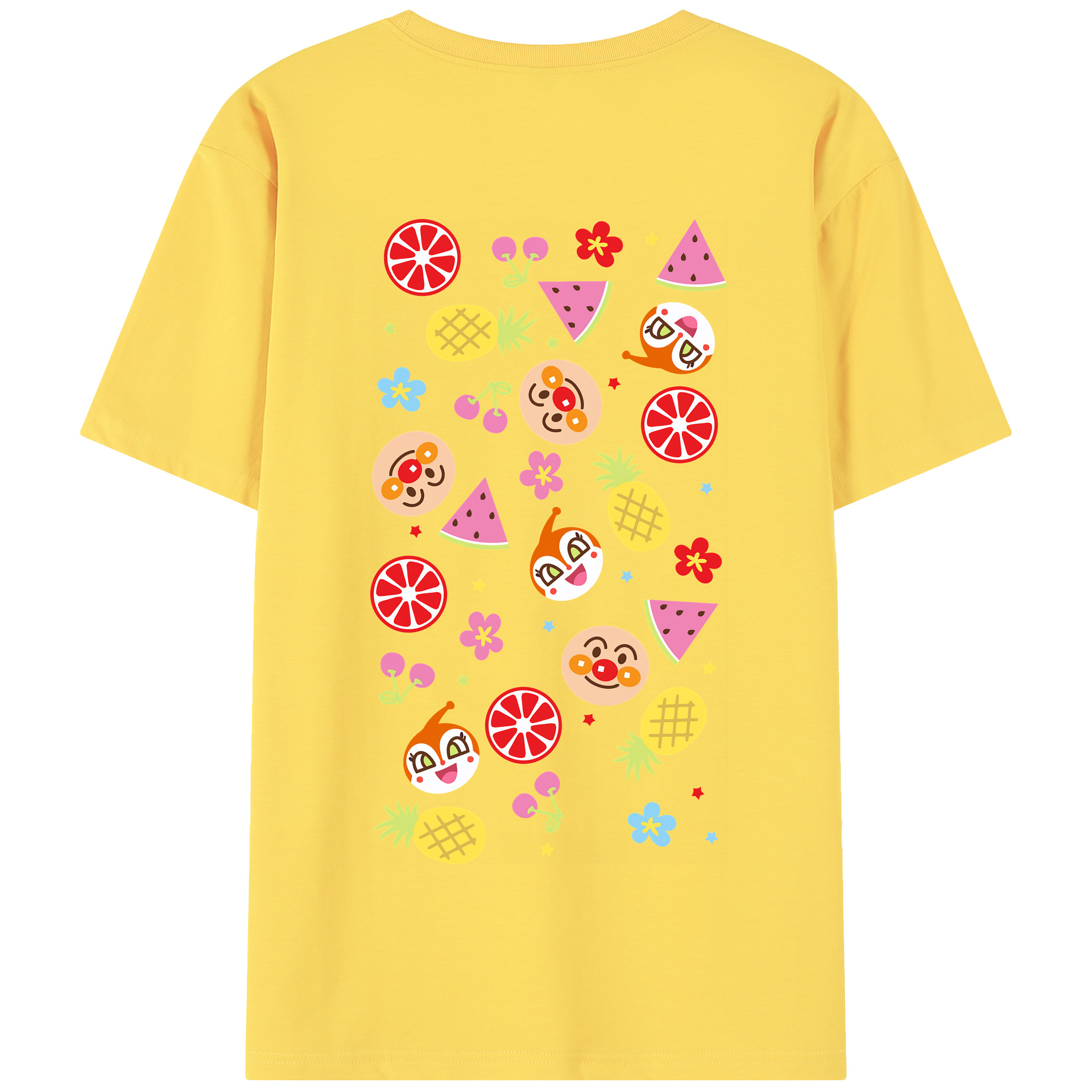 （画像用） アンパンマン Anpanman 綿100％半袖Tシャツ（背面プリント）