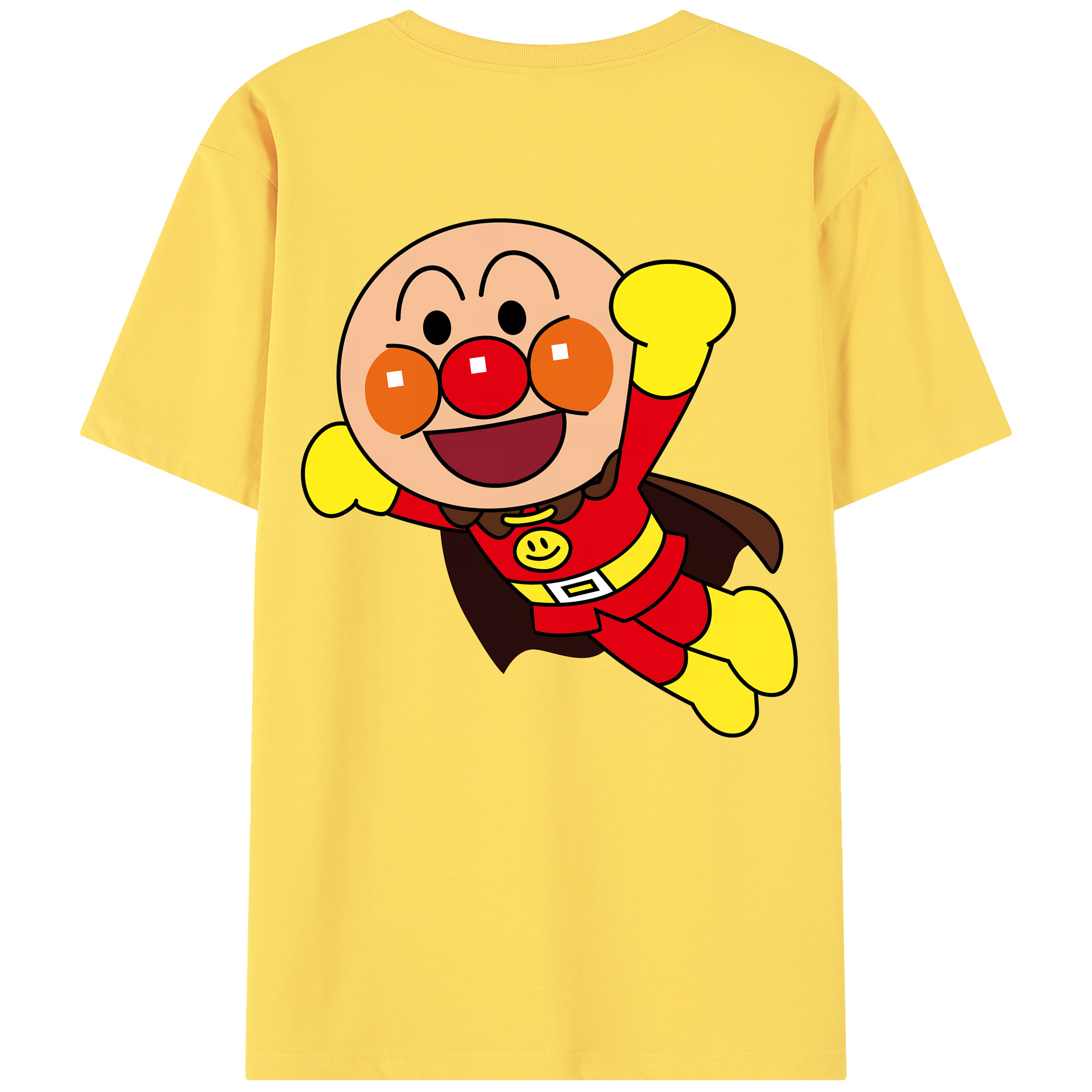 （画像用） アンパンマン Anpanman 綿100％半袖Tシャツ（背面プリント）