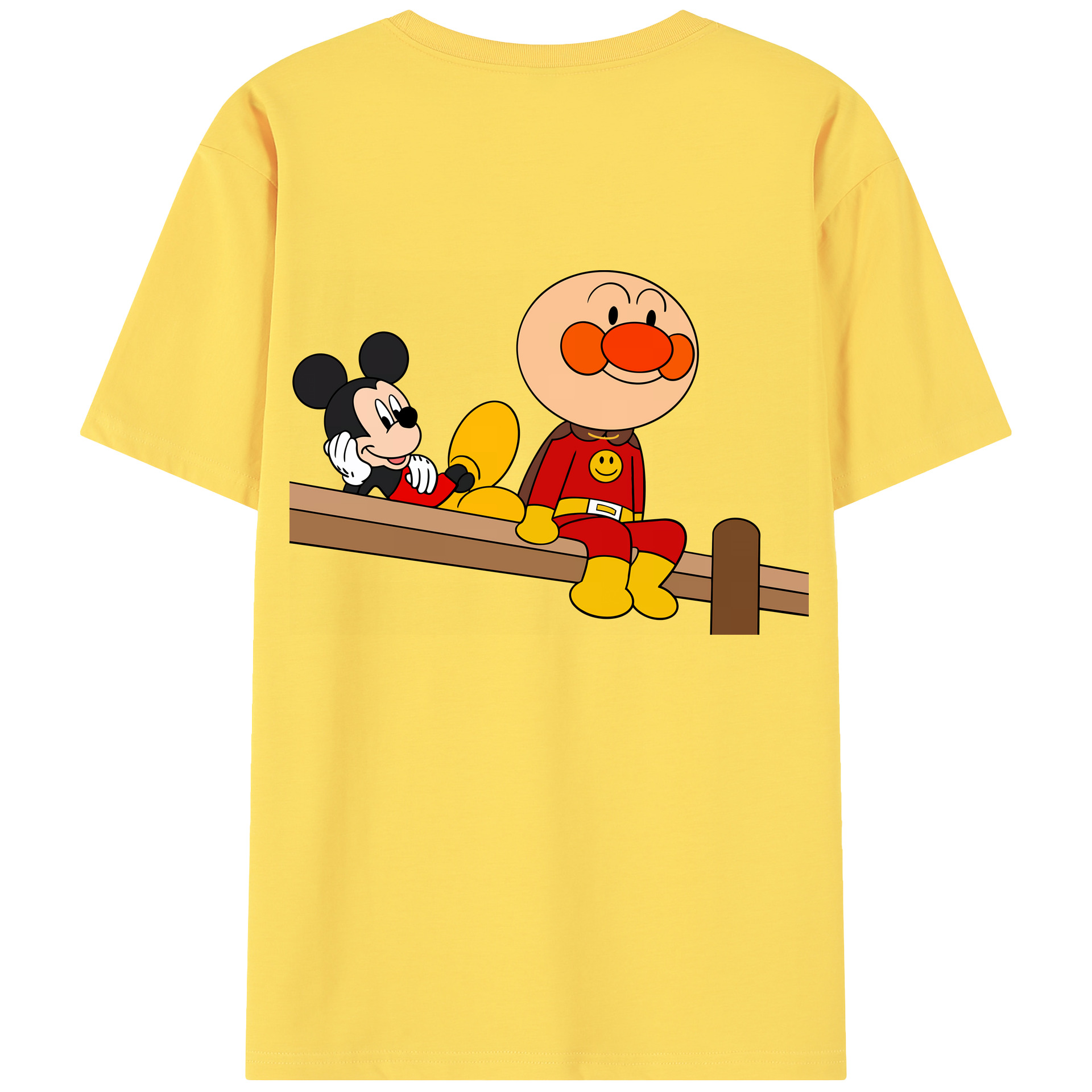 （画像用） アンパンマン Anpanman 綿100％半袖Tシャツ（背面プリント）