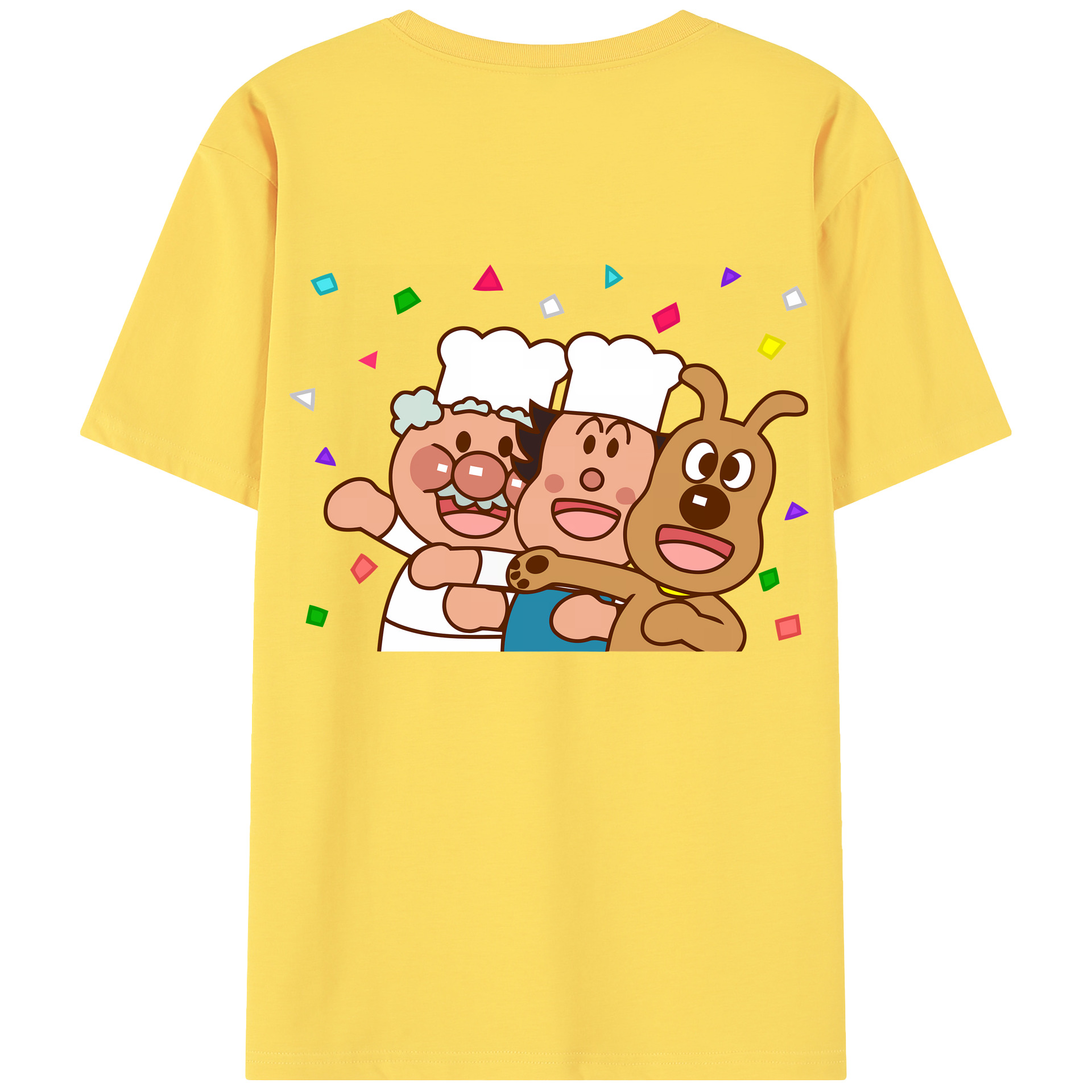 （画像用） アンパンマン Anpanman 綿100％半袖Tシャツ（背面プリント）