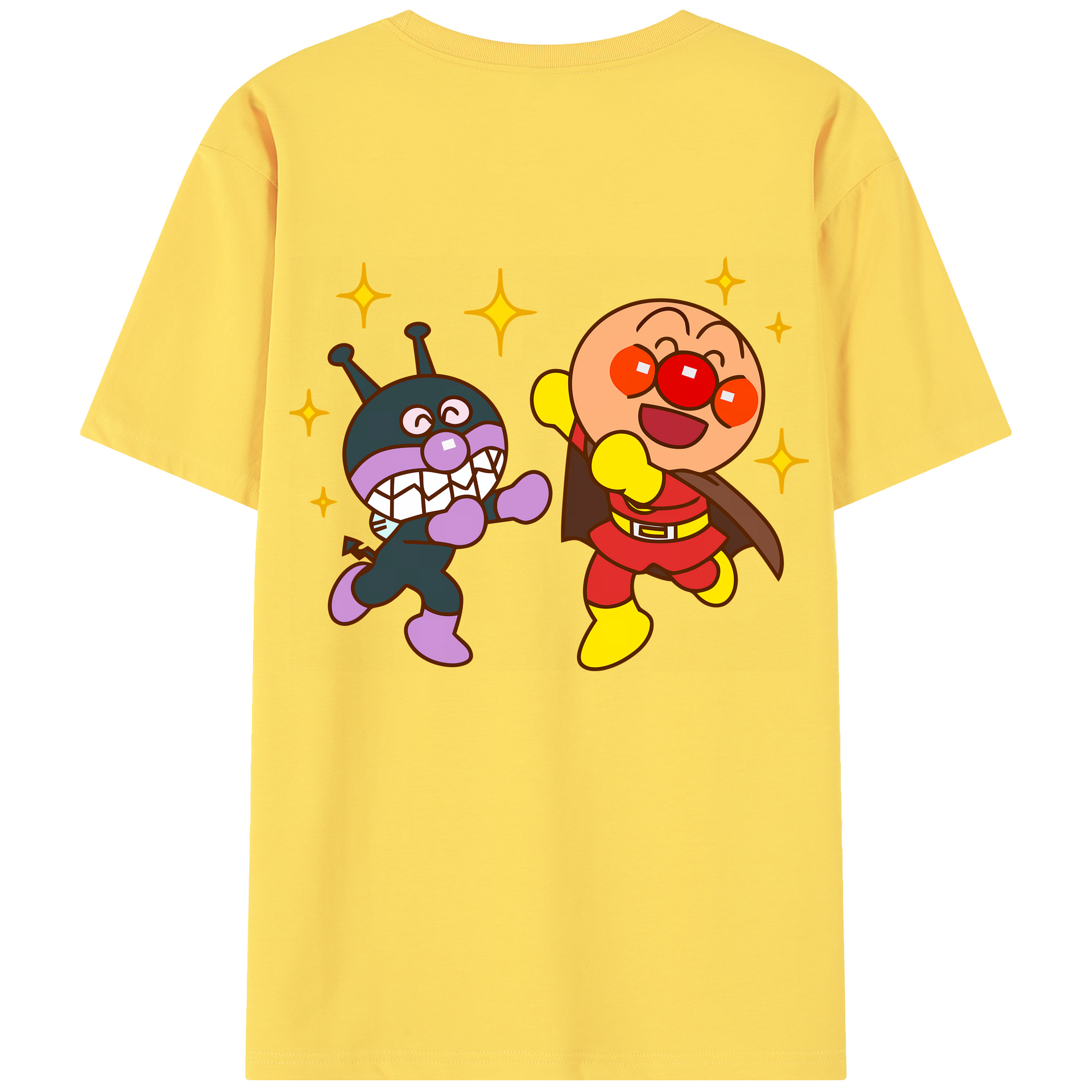 （画像用） アンパンマン Anpanman 綿100％半袖Tシャツ（背面プリント）