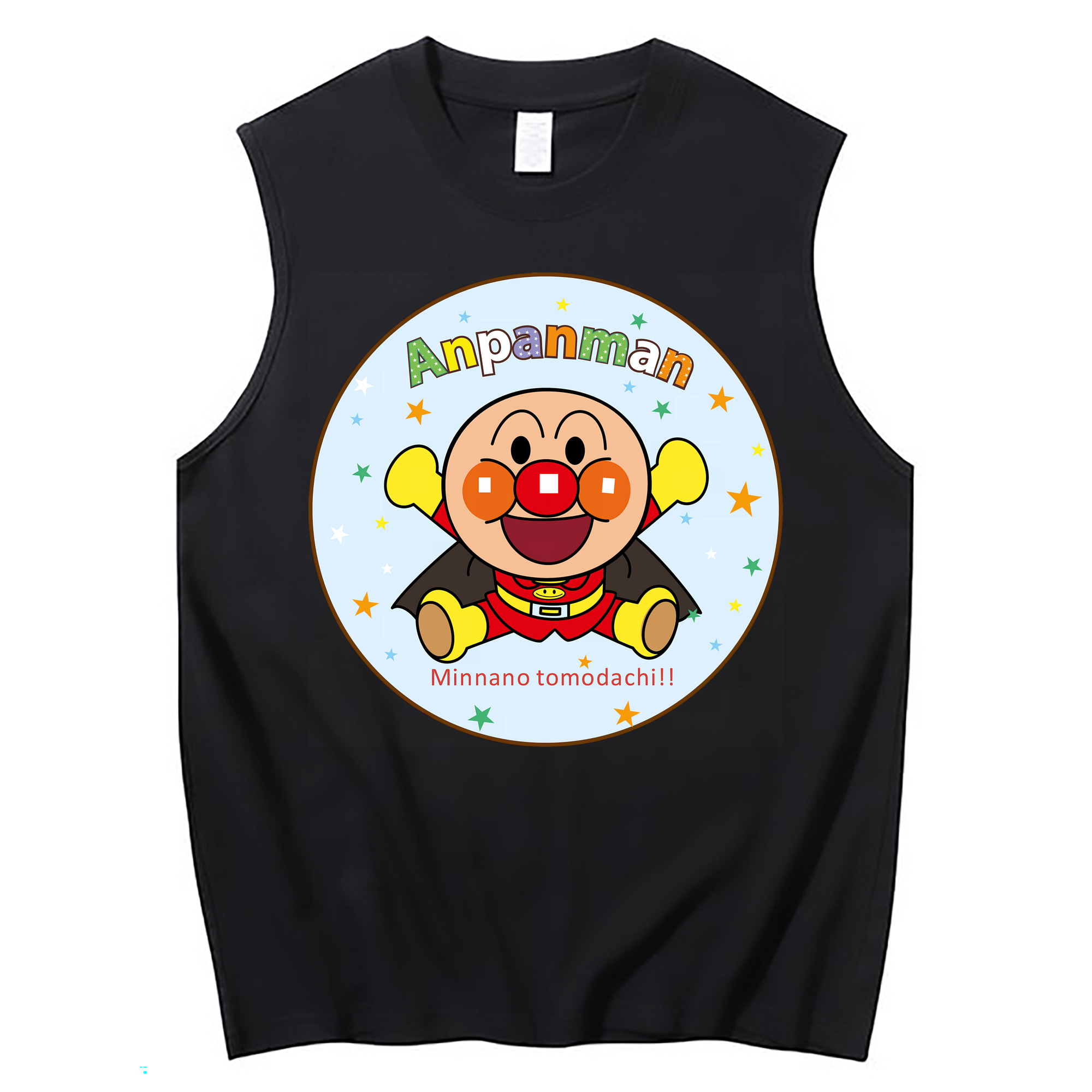 （画像用） アンパンマン Anpanman コットン100％タンクトップ（フロントプリント）