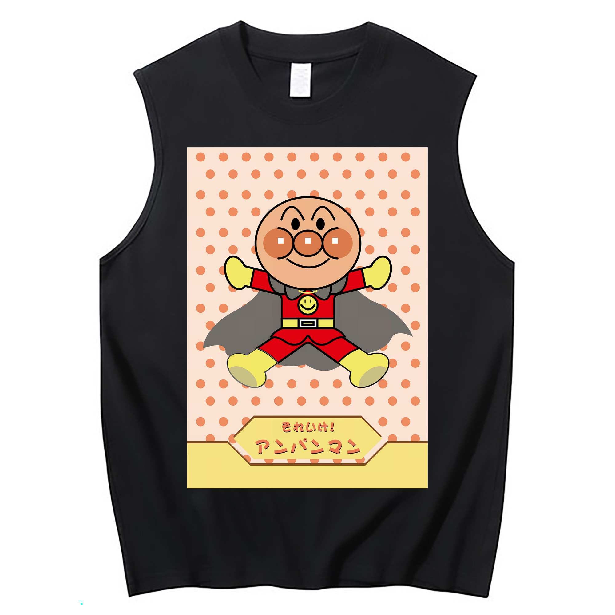 （画像用） アンパンマン Anpanman コットン100％タンクトップ（フロントプリント）