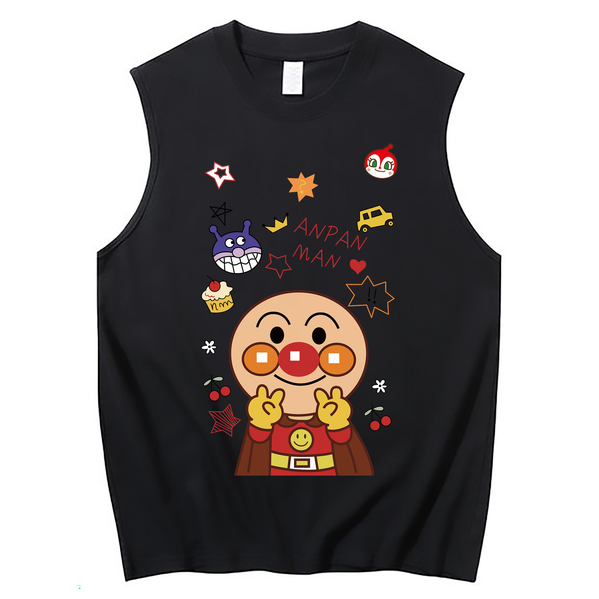 （画像用） アンパンマン Anpanman コットン100％タンクトップ（フロントプリント）