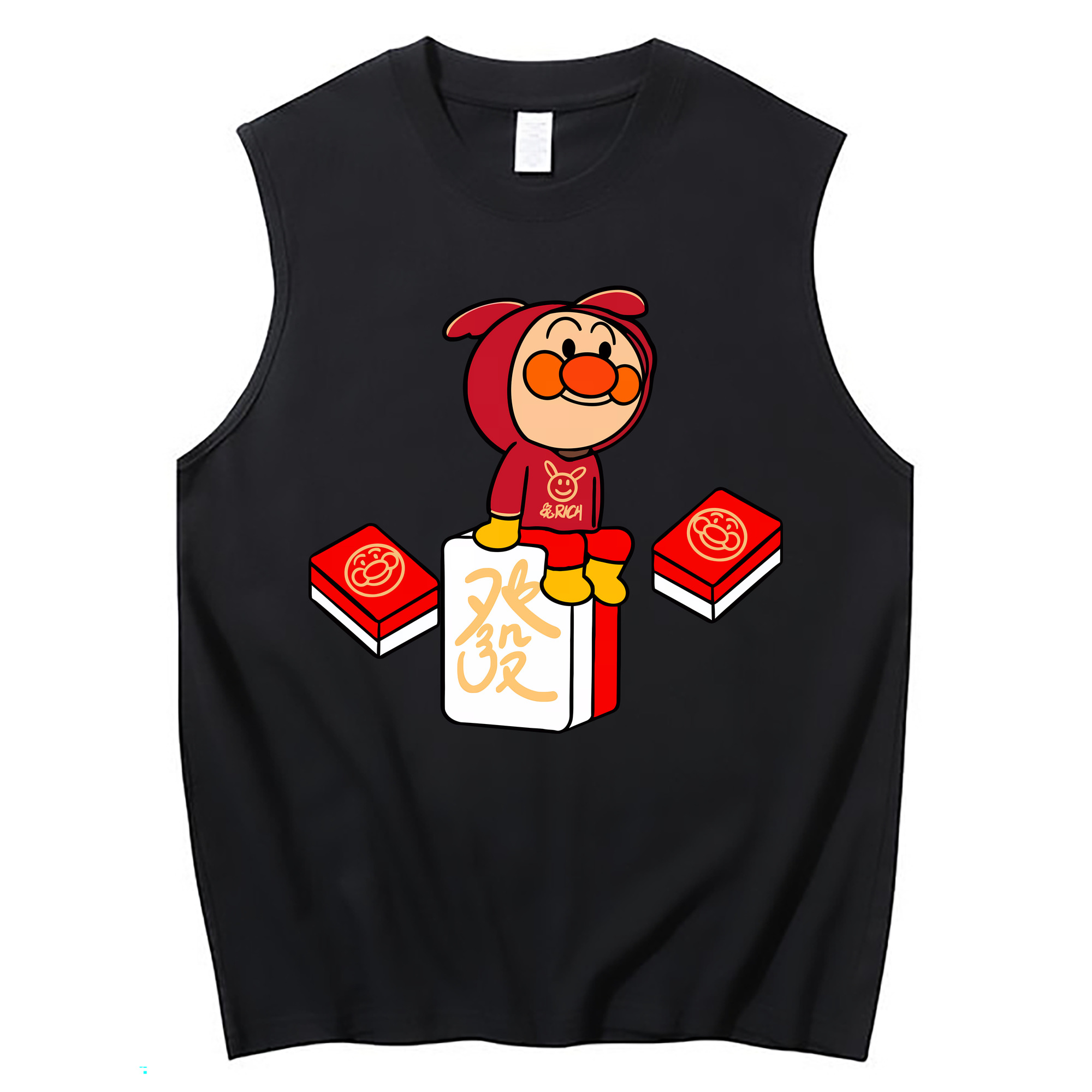 （画像用） アンパンマン Anpanman コットン100％タンクトップ（フロントプリント）