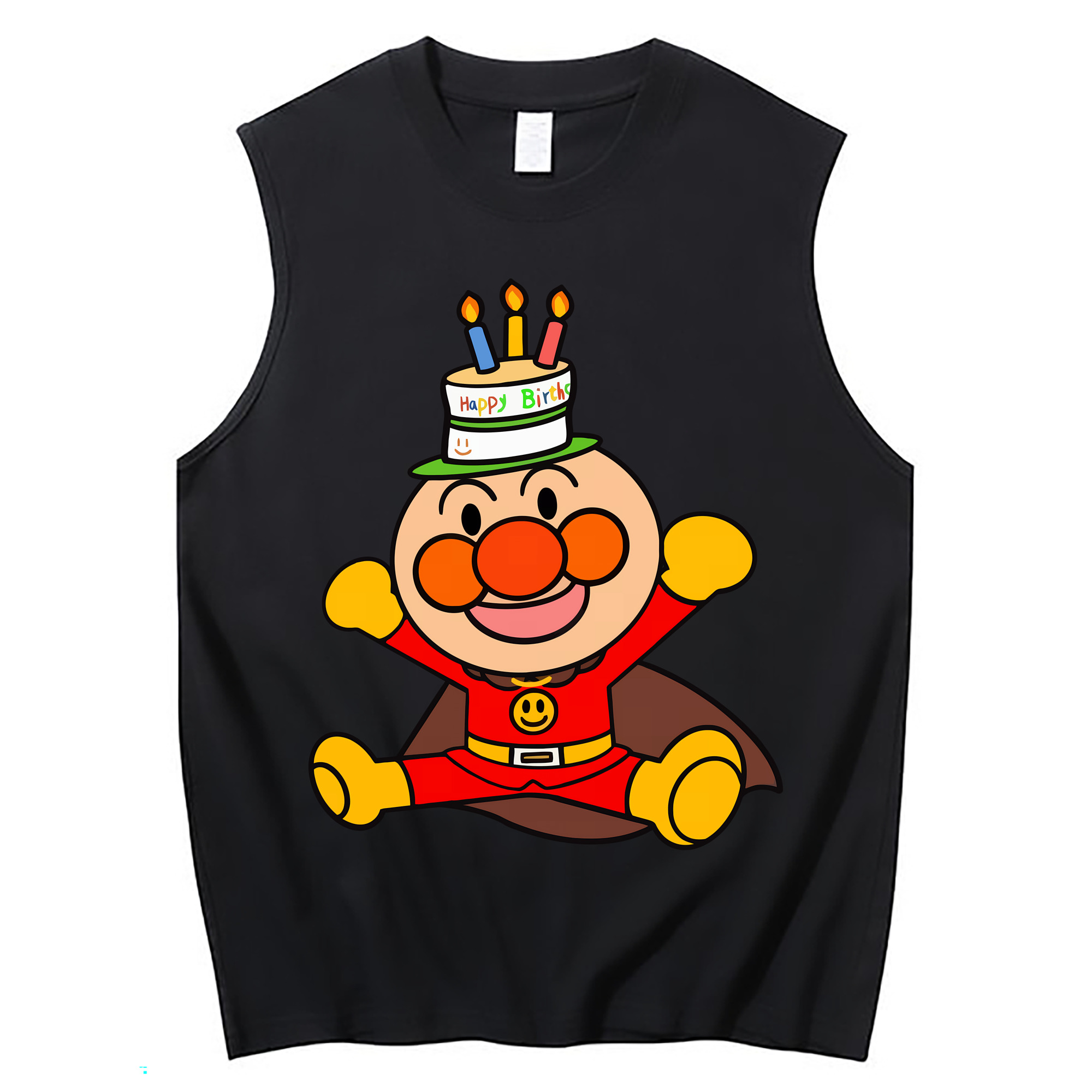 （画像用） アンパンマン Anpanman コットン100％タンクトップ（フロントプリント）