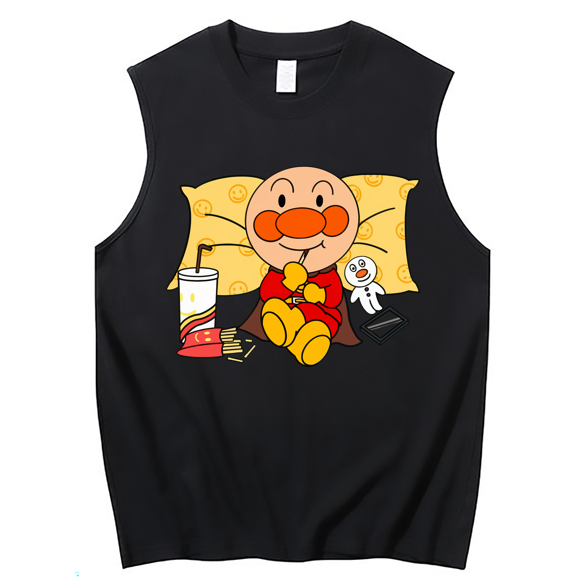 （画像用） アンパンマン Anpanman コットン100％タンクトップ（フロントプリント）