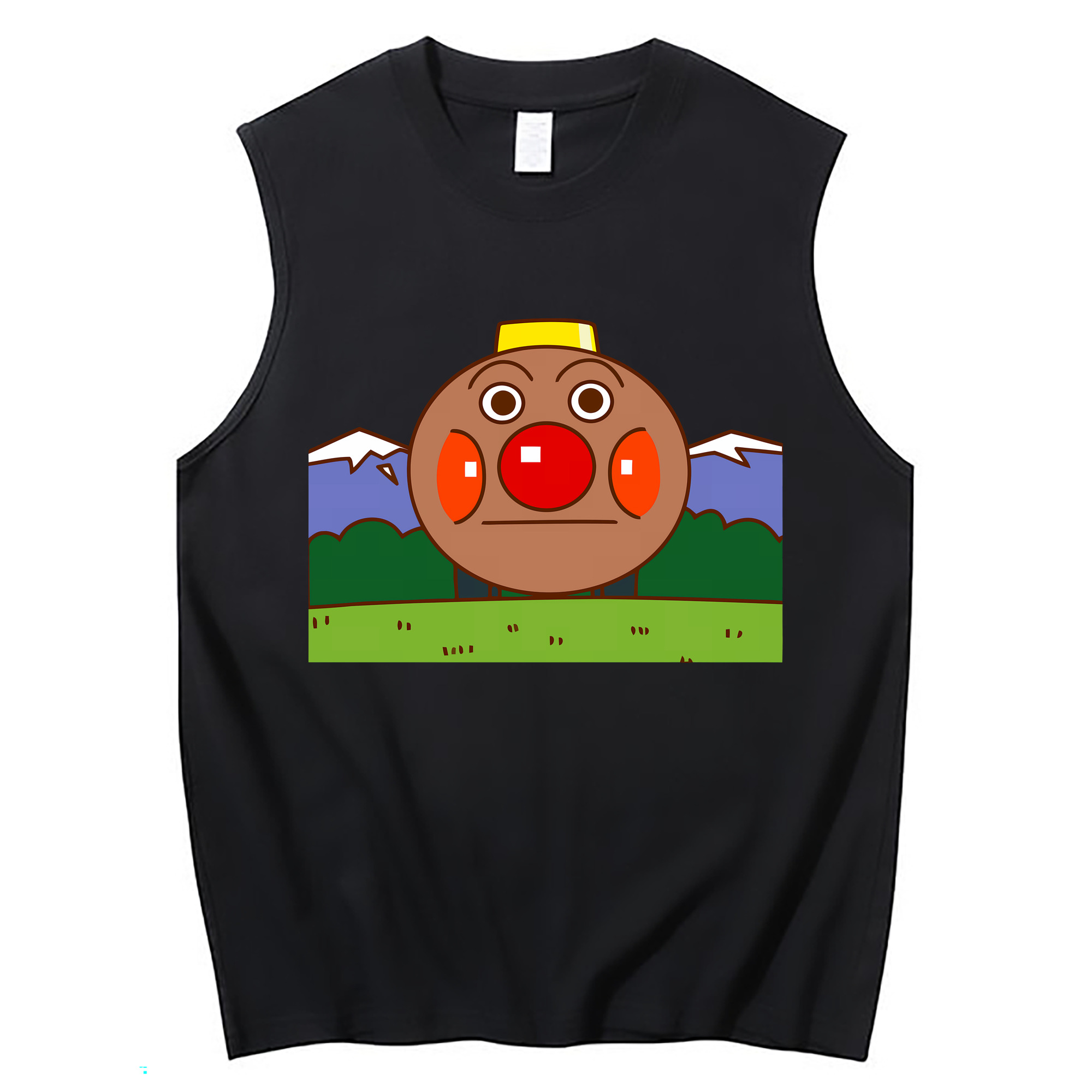 （画像用） アンパンマン Anpanman コットン100％タンクトップ（フロントプリント）
