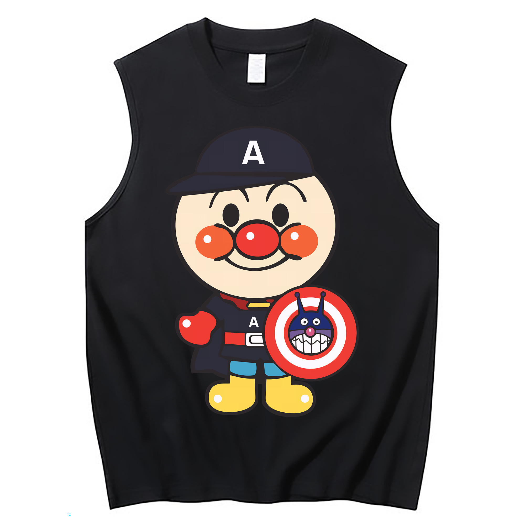 （画像用） アンパンマン Anpanman コットン100％タンクトップ（フロントプリント）