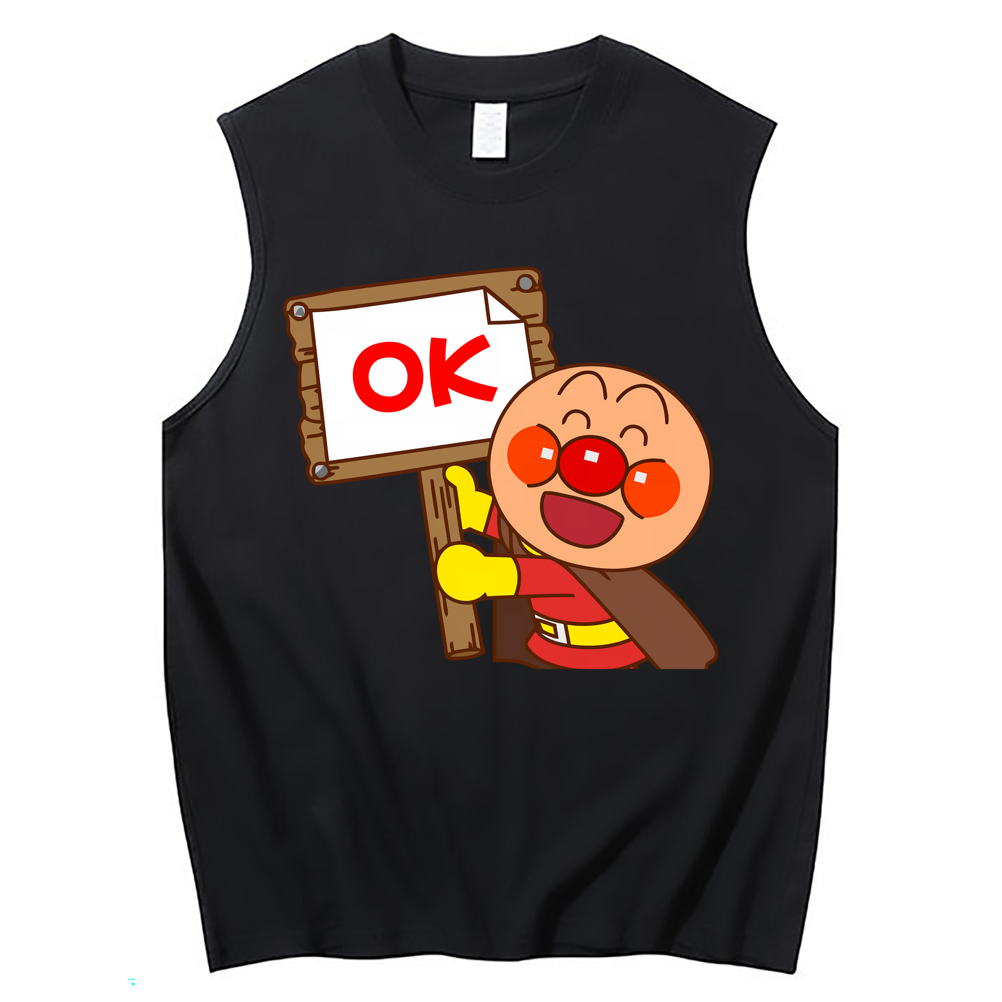 （画像用） アンパンマン Anpanman コットン100％タンクトップ（フロントプリント）