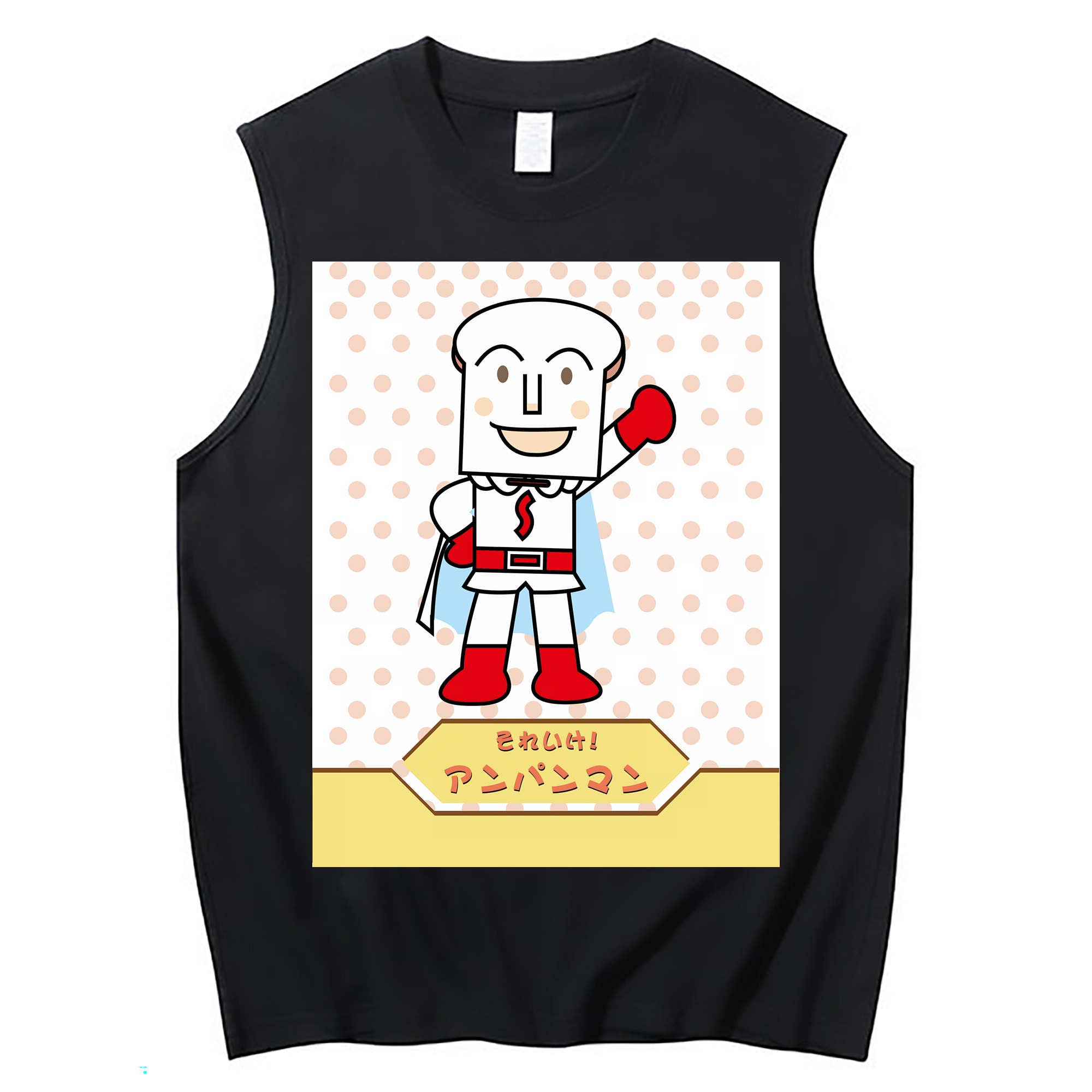 （画像用） アンパンマン Anpanman コットン100％タンクトップ（フロントプリント）