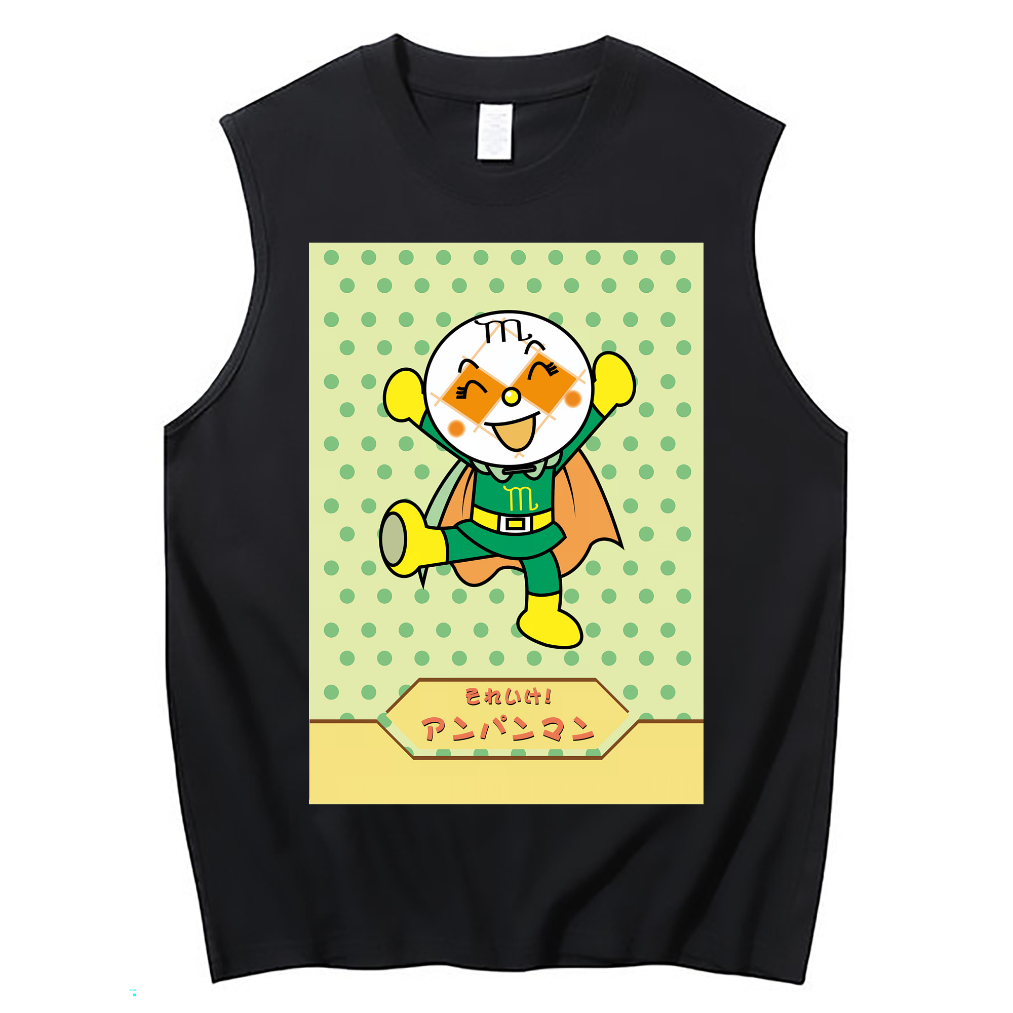 （画像用） アンパンマン Anpanman コットン100％タンクトップ（フロントプリント）