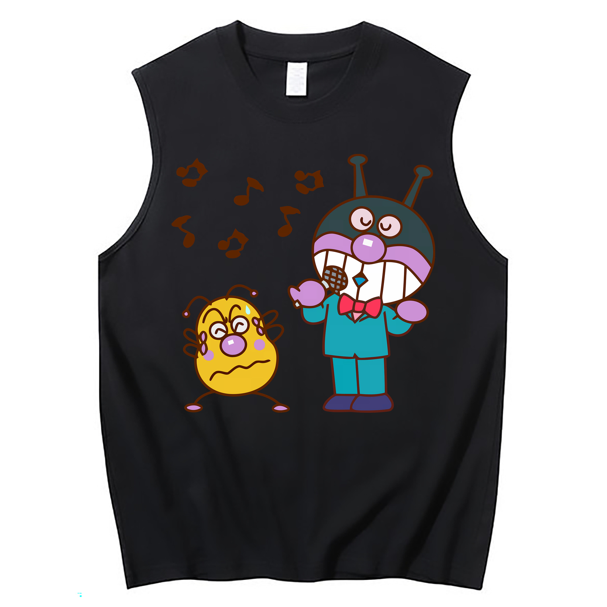 （画像用） アンパンマン Anpanman コットン100％タンクトップ（フロントプリント）