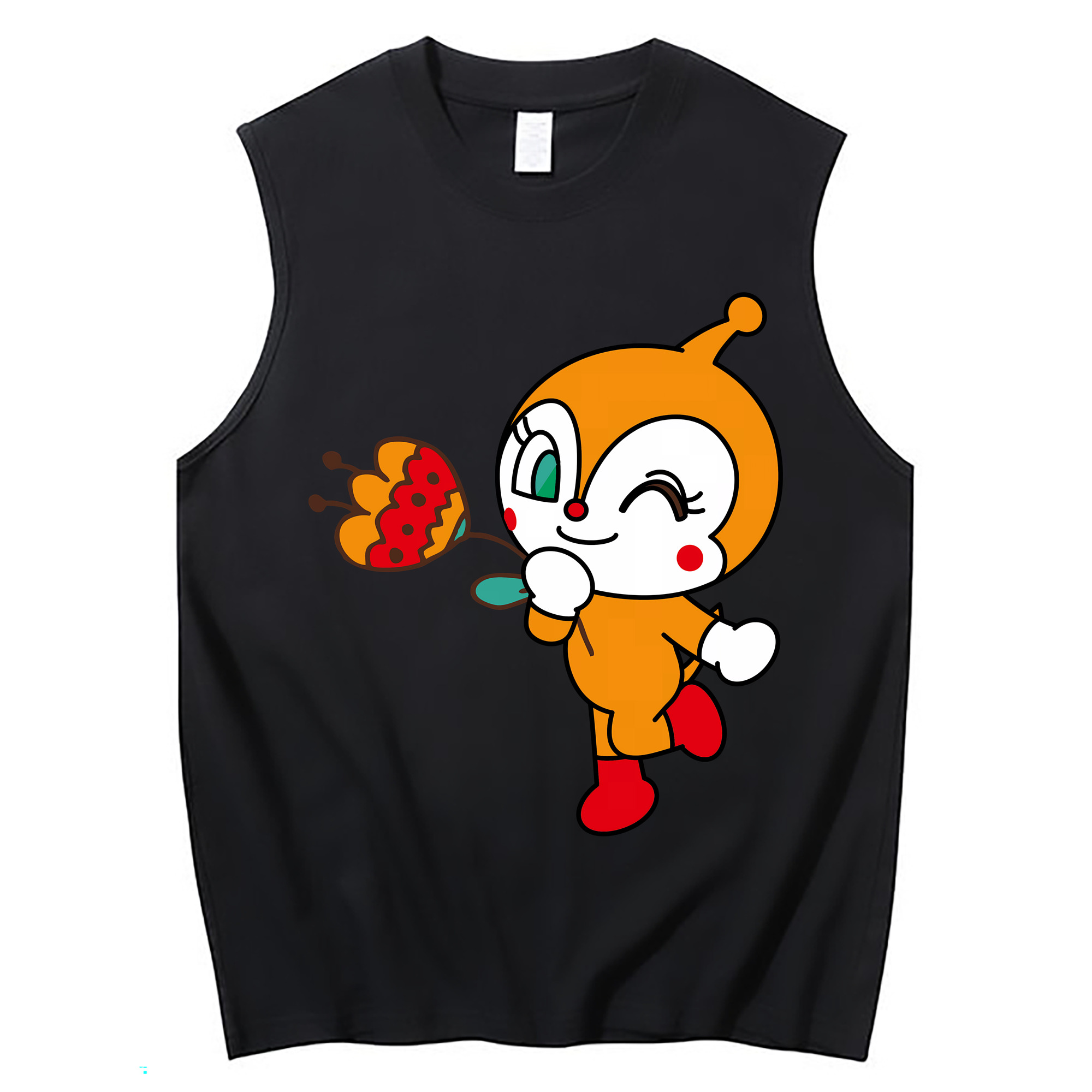 （画像用） アンパンマン Anpanman コットン100％タンクトップ（フロントプリント）