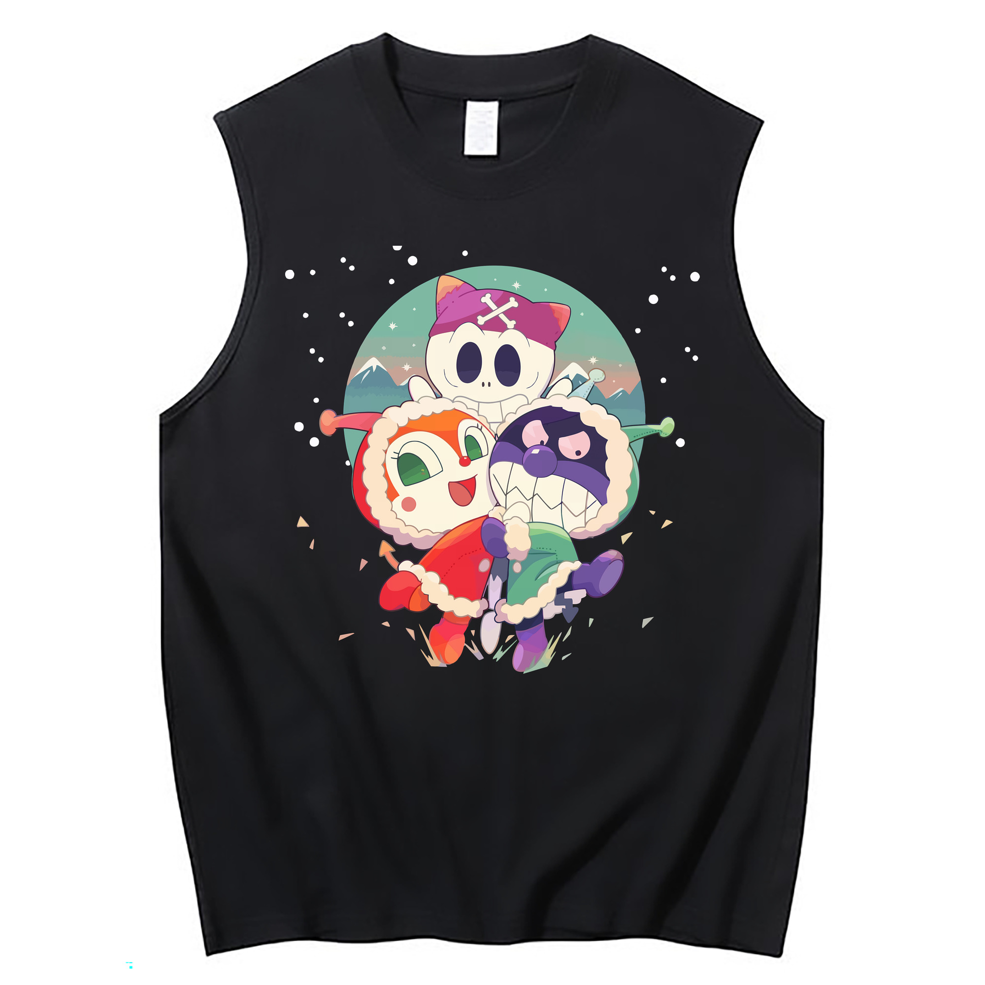 （画像用） アンパンマン Anpanman コットン100％タンクトップ（フロントプリント）