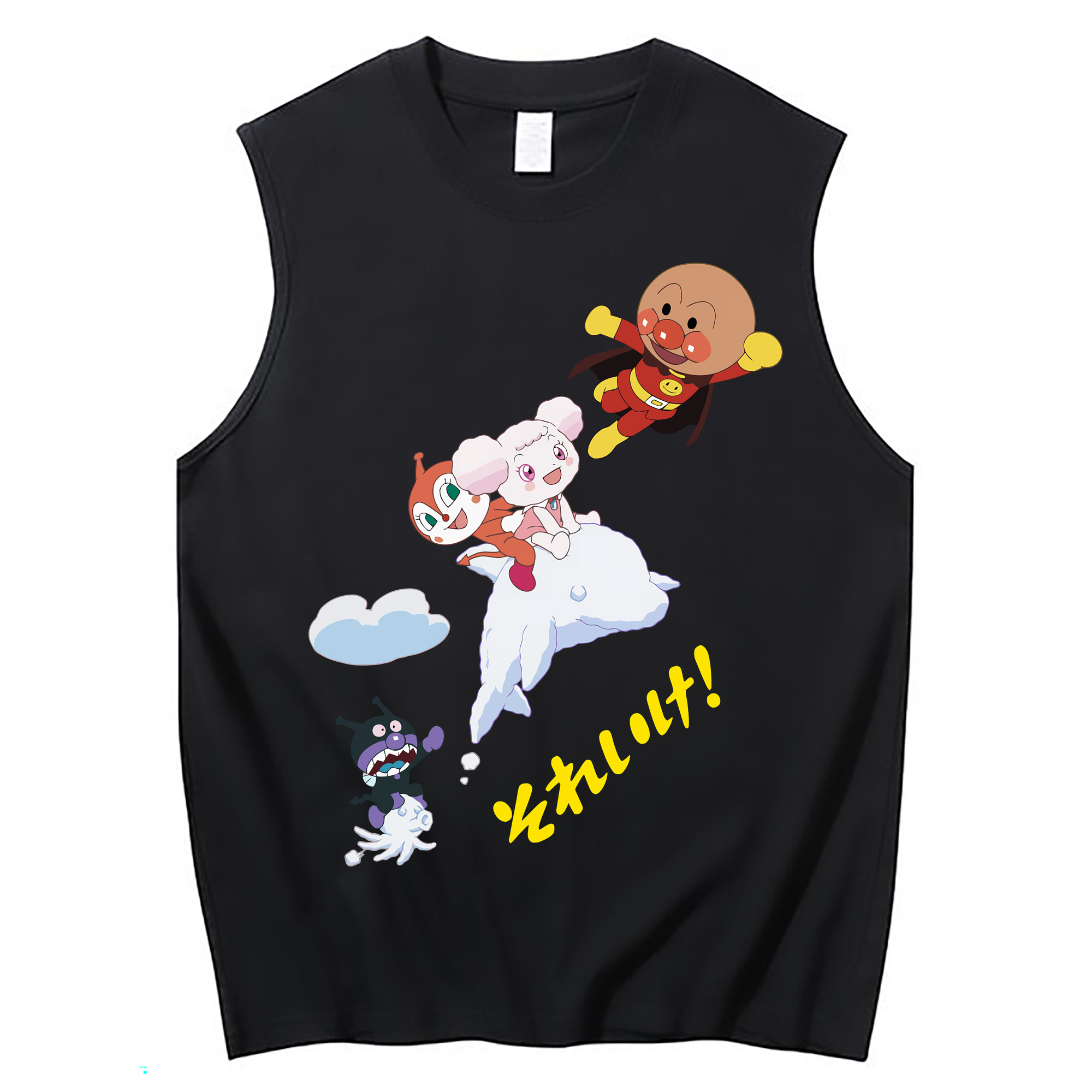 （画像用） アンパンマン Anpanman コットン100％タンクトップ（フロントプリント）