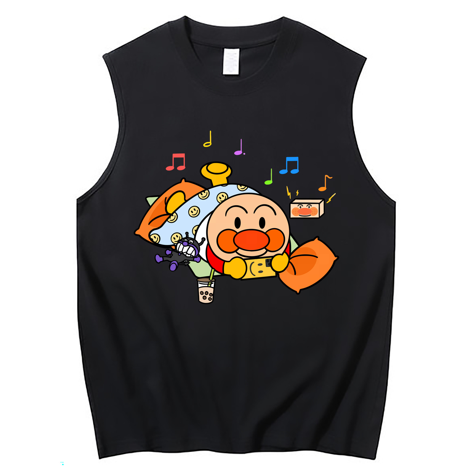 （画像用） アンパンマン Anpanman コットン100％タンクトップ（フロントプリント）