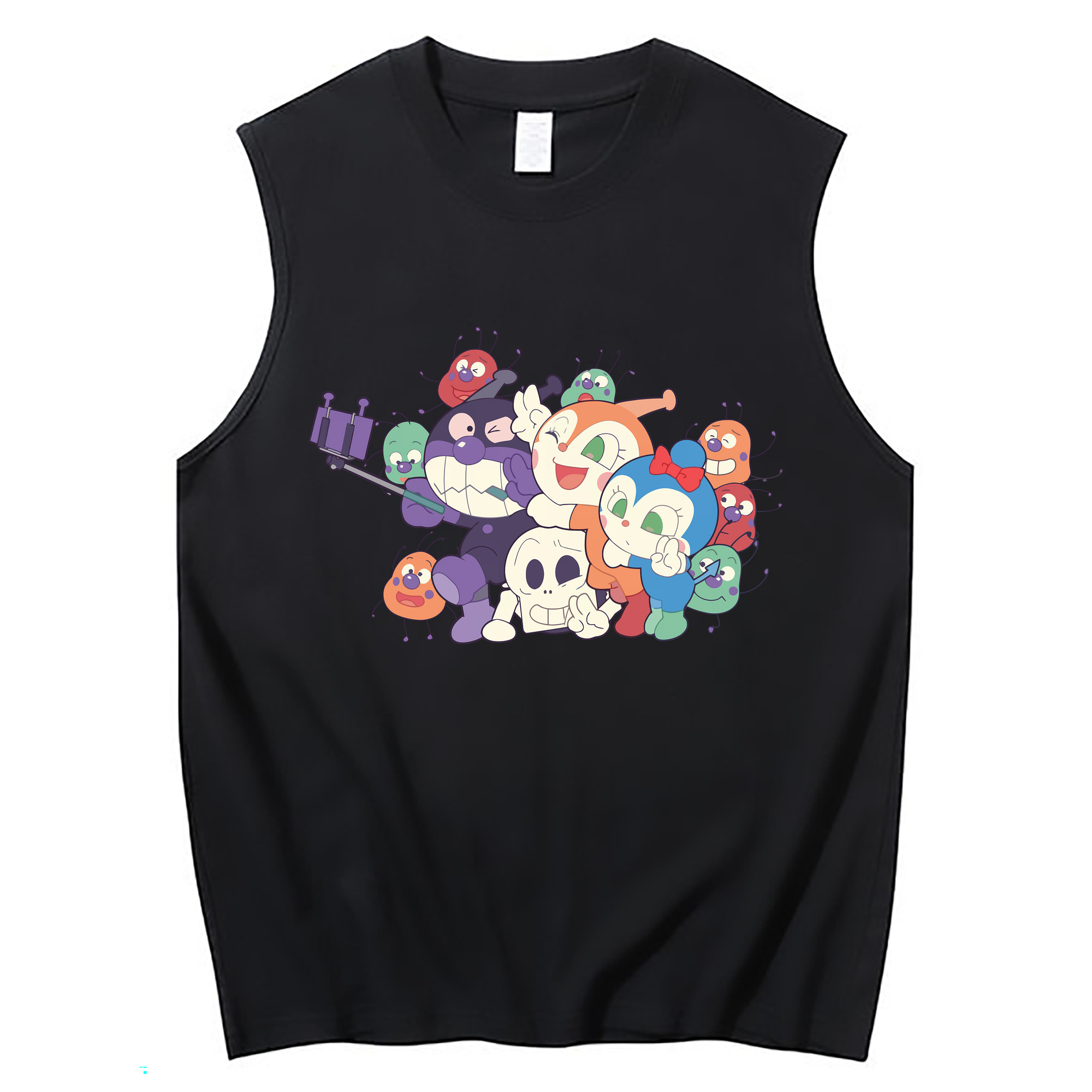 （画像用） アンパンマン Anpanman コットン100％タンクトップ（フロントプリント）