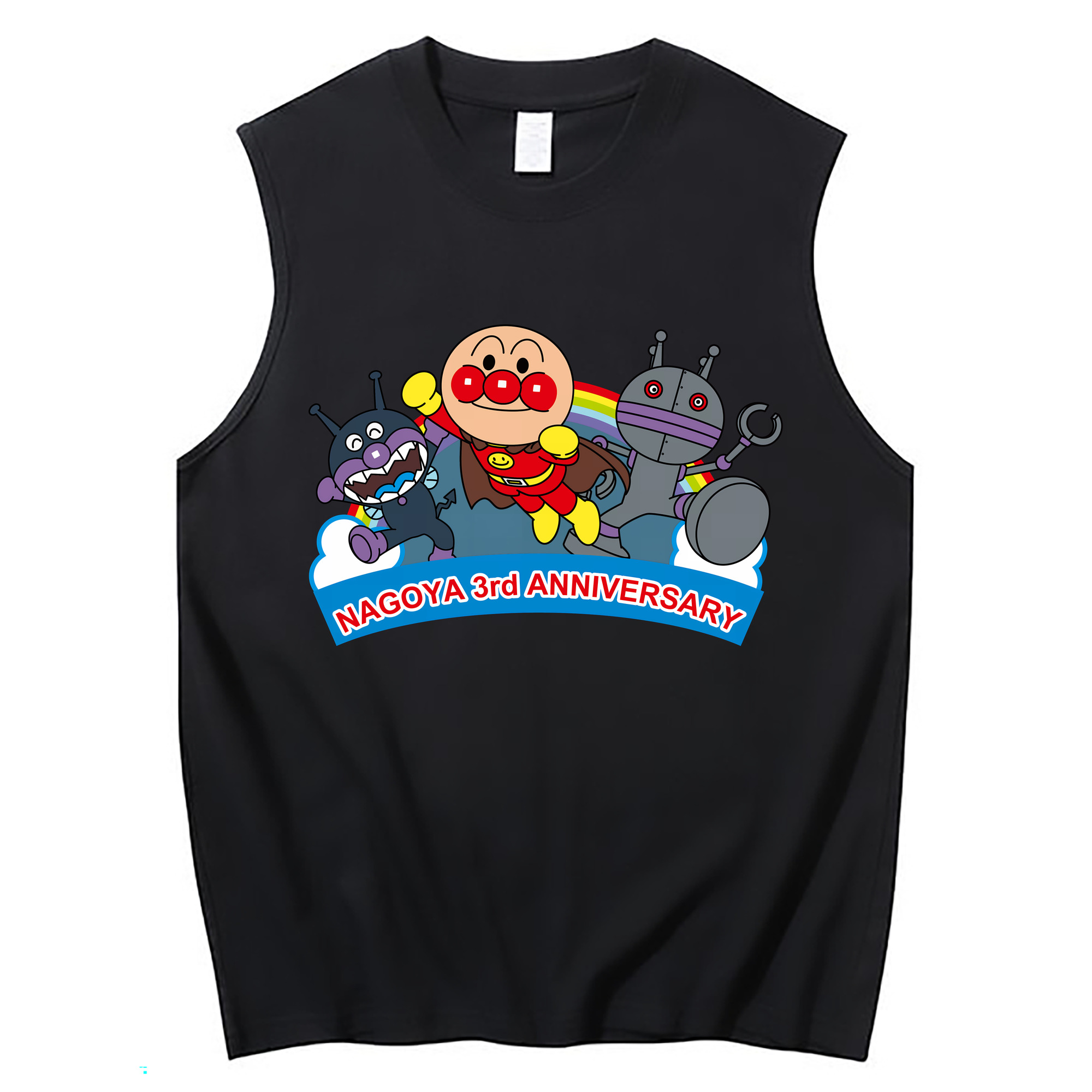 （画像用） アンパンマン Anpanman コットン100％タンクトップ（フロントプリント）